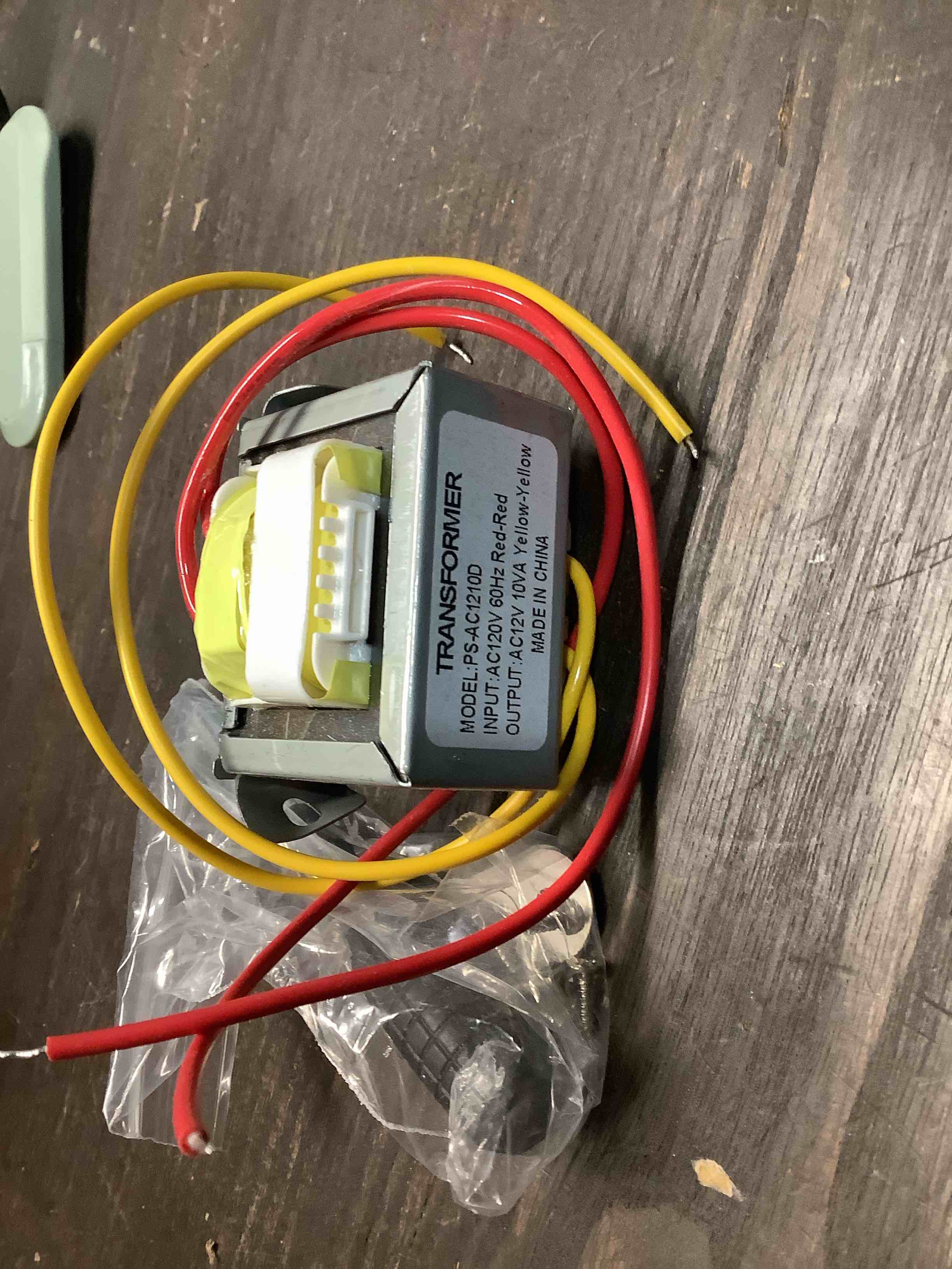 Condition photo showing Good Condition for 12v/10va ac power transformer input 120v/60hz single phase for audio devices lighting power supplies 120v to 12v converter transformer