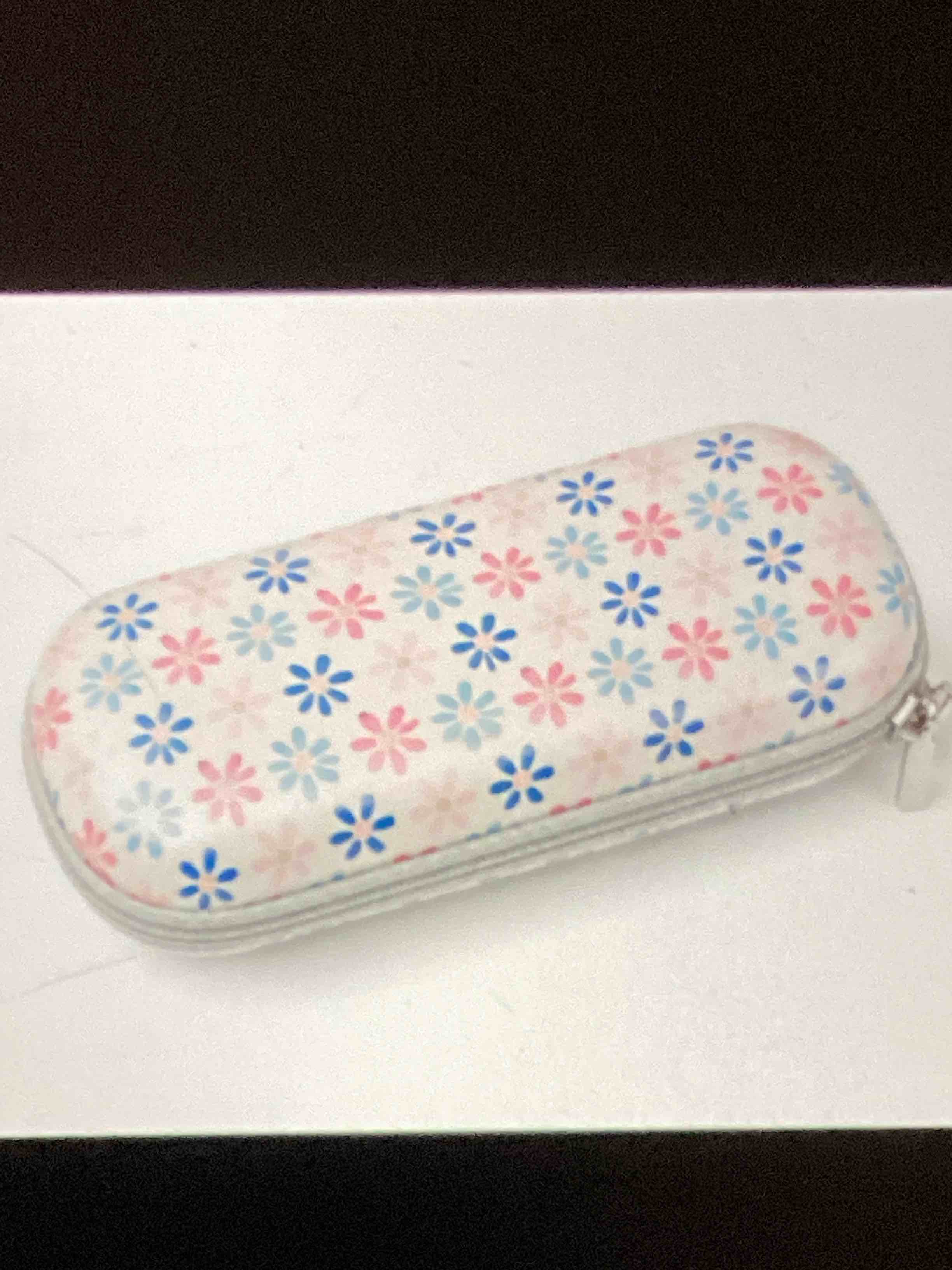 skycase floral hard shell sunglass case zipper eyeglass holder travel case 
