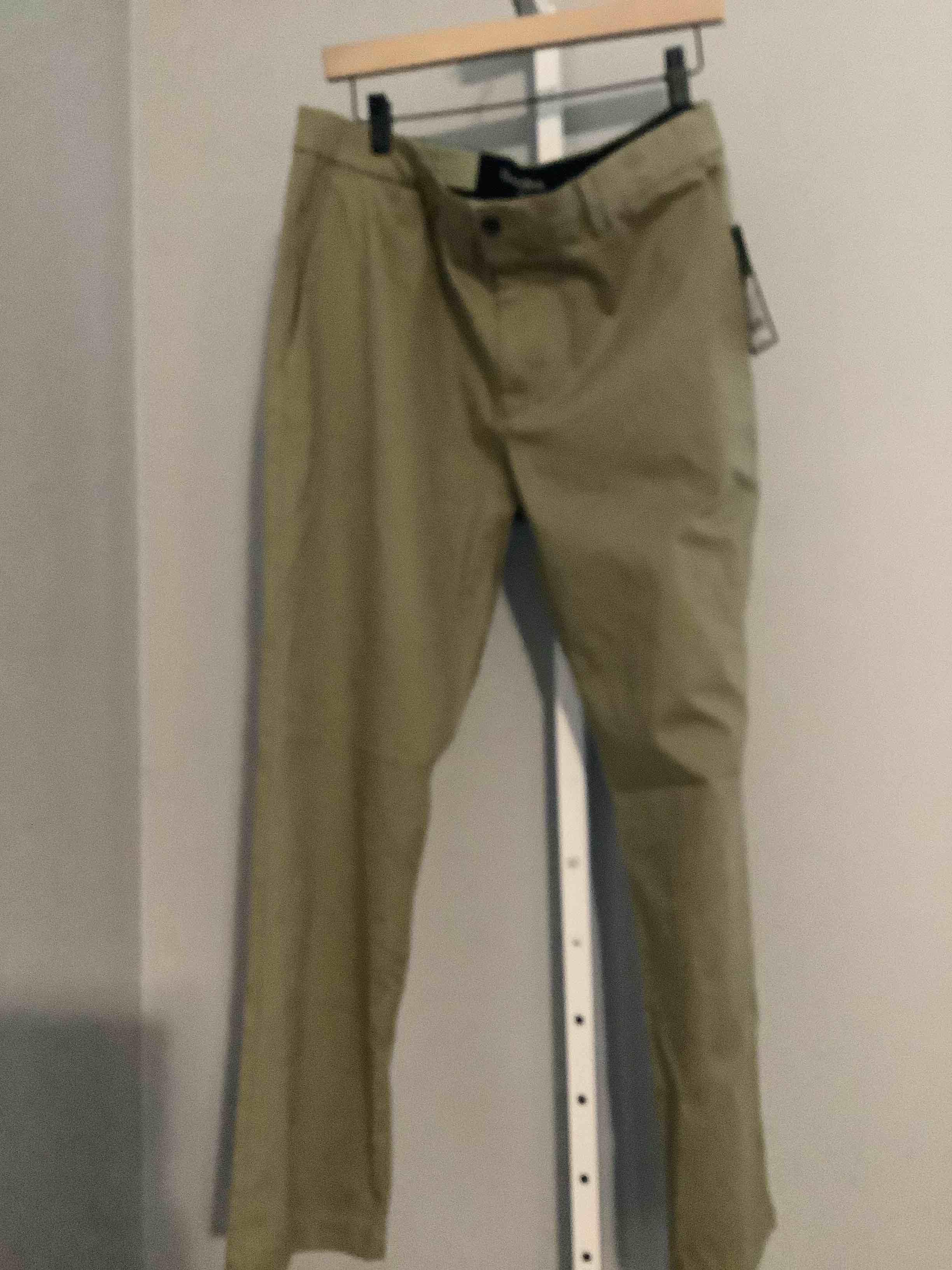 Condition photo showing New/Like New for men’s comfort wear slim fit chino pants goodfellow and company olive 34 x 30