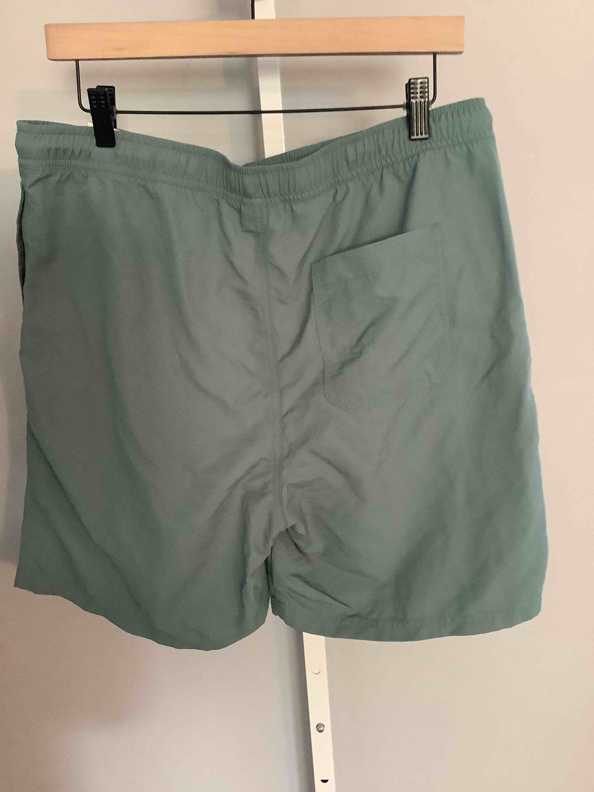 Condition photo showing New/Like New for cat and jack boys swim short gray blue extra extra large size 16 to 18 husky