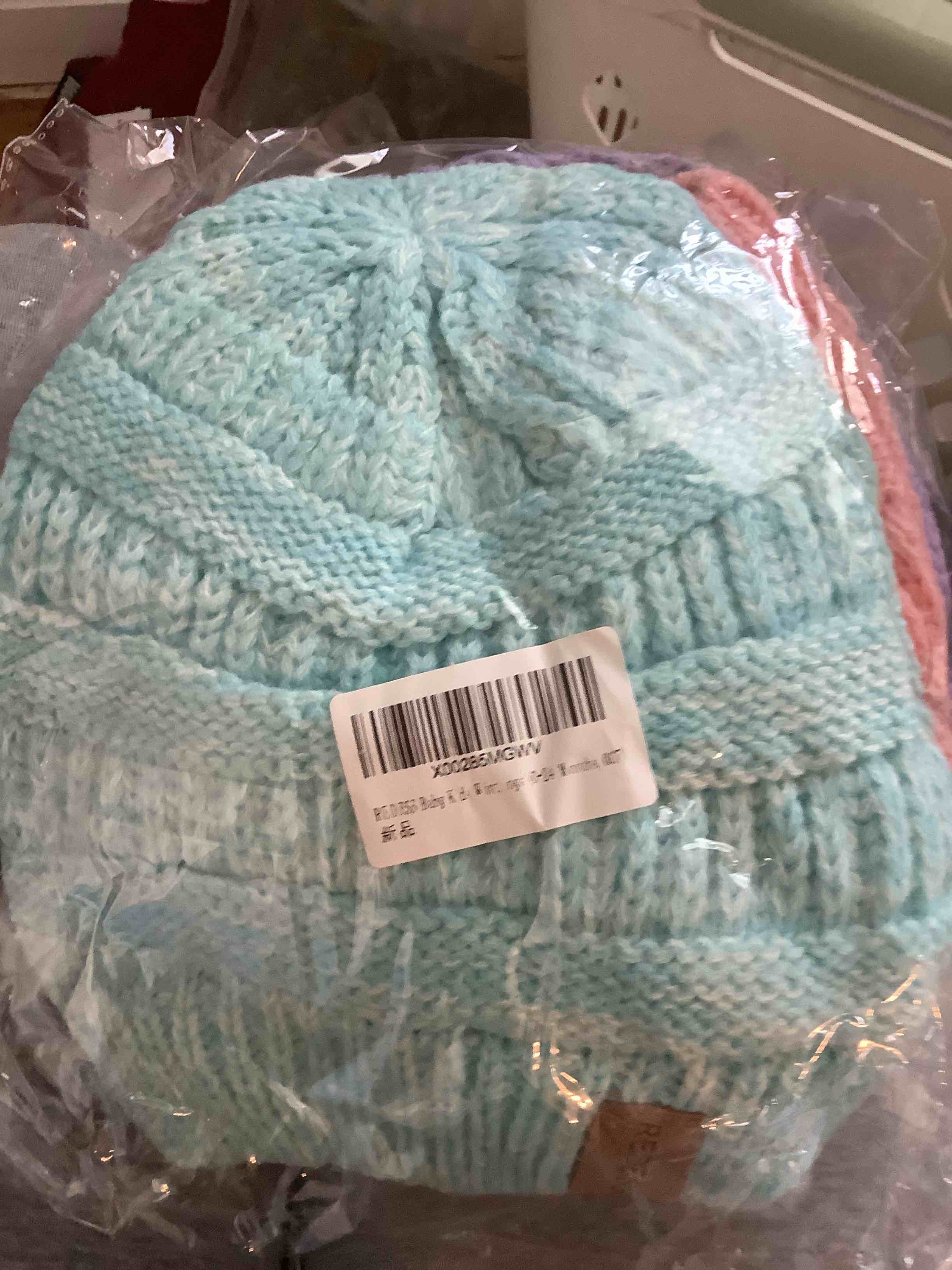 Condition photo showing New/Like New for similar product no pompom redess baby kids winter warm hats, infant toddler children pom pom beanie knit cap girls boys