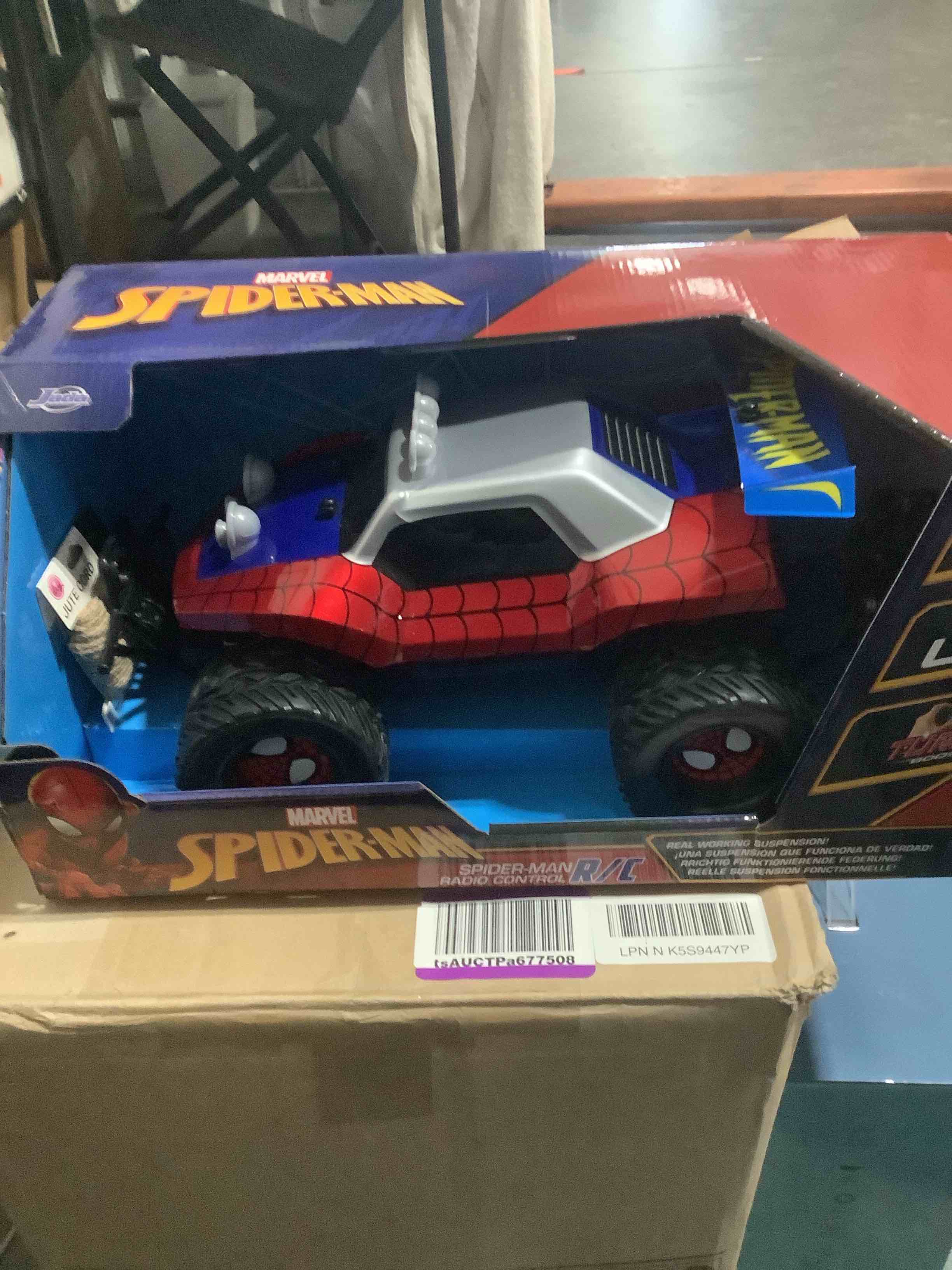 Condition photo showing New/Like New for Jada Toys Marvel Spider-Man Buggy RC 1:14 Radio Control Vehicle