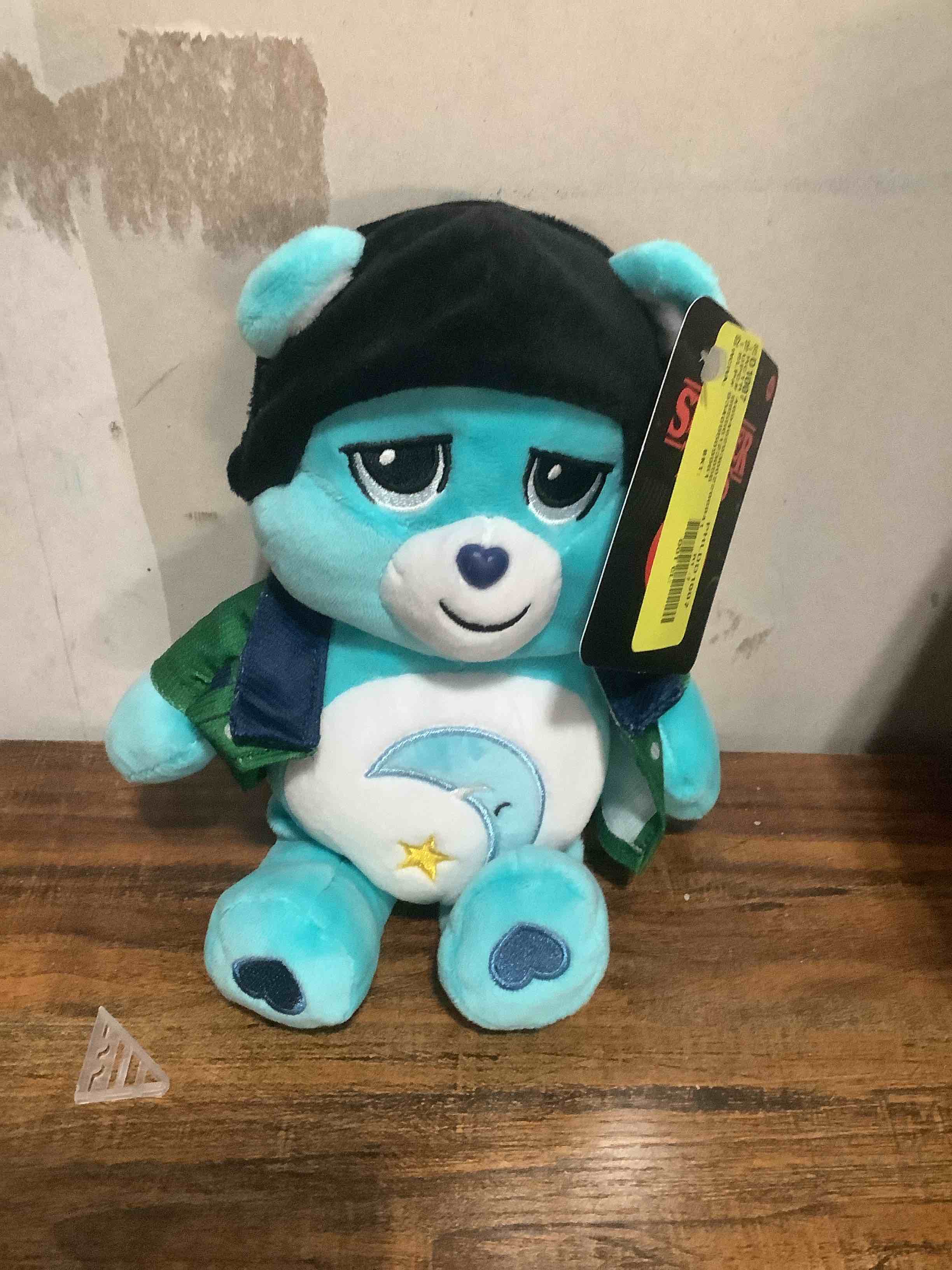 Condition photo showing New/Like New for Care Bears x Stranger Things Fun Size Plush - Bedtime Bear as Mike
