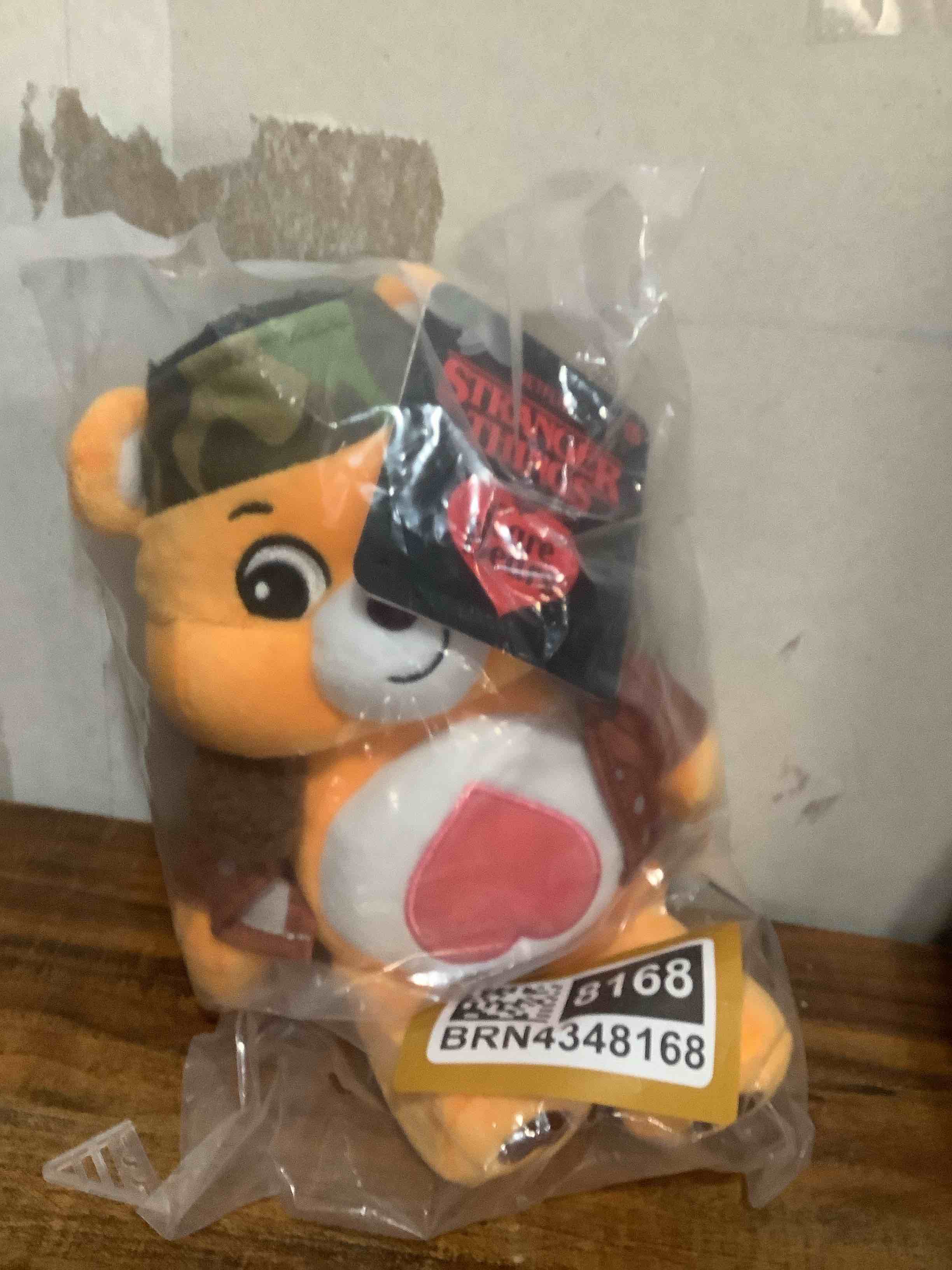 Condition photo showing New/Like New for Care Bears x Stranger Things Fun Size Plush - Tenderheart Bear as Lucas