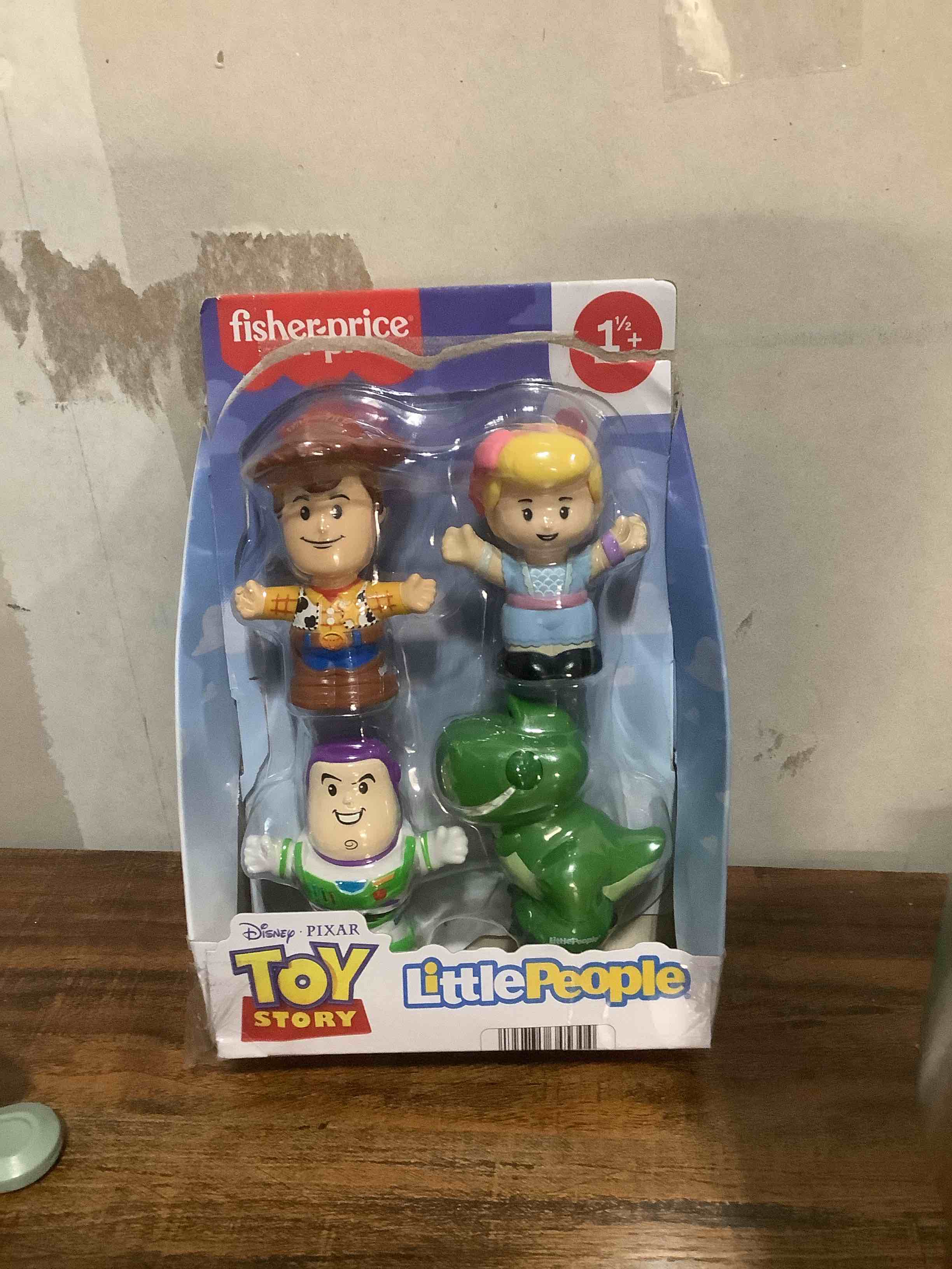 Condition photo showing Good Condition for Fisher-Price Little People Toddler Toys Disney Pixar Toy Story Figure Pack with 4 Characters for Pretend Play Kids Ages 18+ Months