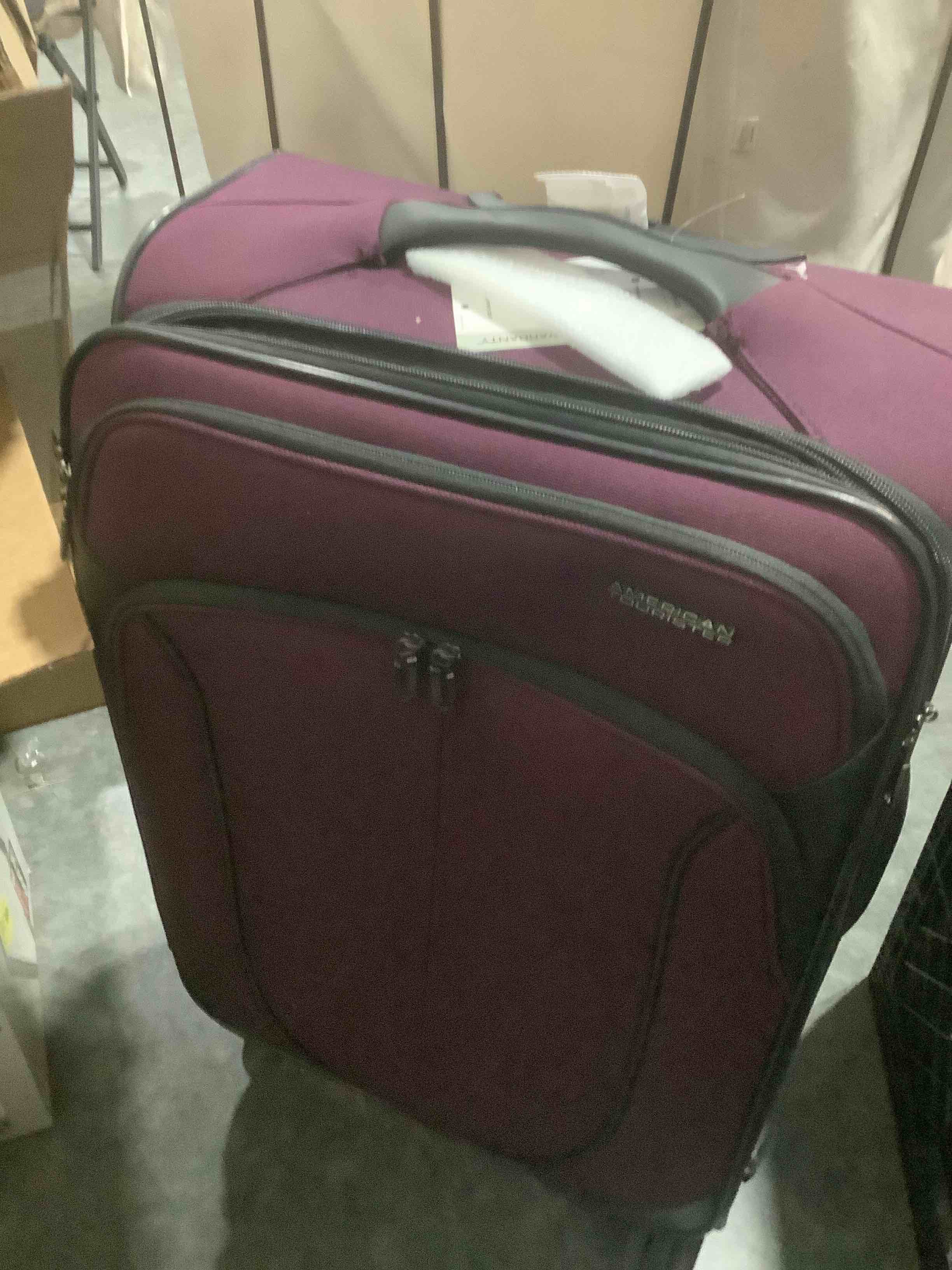 Condition photo showing Good Condition for American Tourister 4 KIX 2.0 Expandable Softside Luggage with Spinner Wheels, 24 SPINNER, PURPLE ORCHID