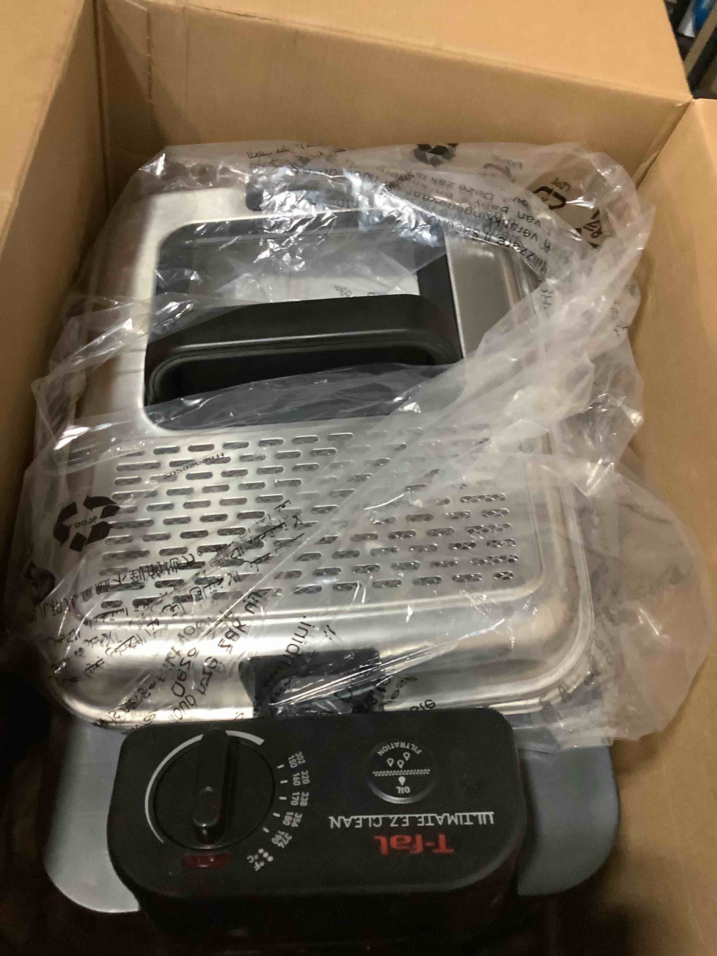 Condition photo showing Good Condition for T-fal 3.5L Stainless Steel Deep Fryer with Basket for Home Use, 1700W, Deep Fryer with Oil Filtration, Temp Control, Digital Timer 3.5 L- 1700 W