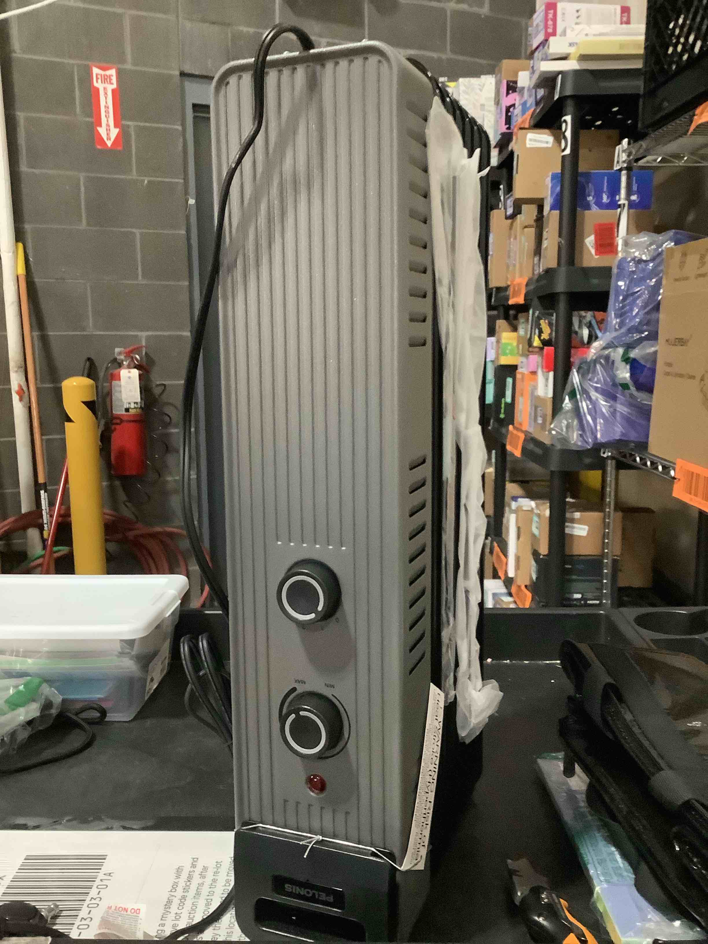 Condition photo showing As Is for Pelonis Oil Filled Radiator Heater for Large Space, 2025 Upgraded, Space Heaters with 1500W Quiet Warmth Radiant Heater, 3 Heating Modes, Overheat & Tip-Over Protection, Adjustable Thermostat, Black Upgraded Black