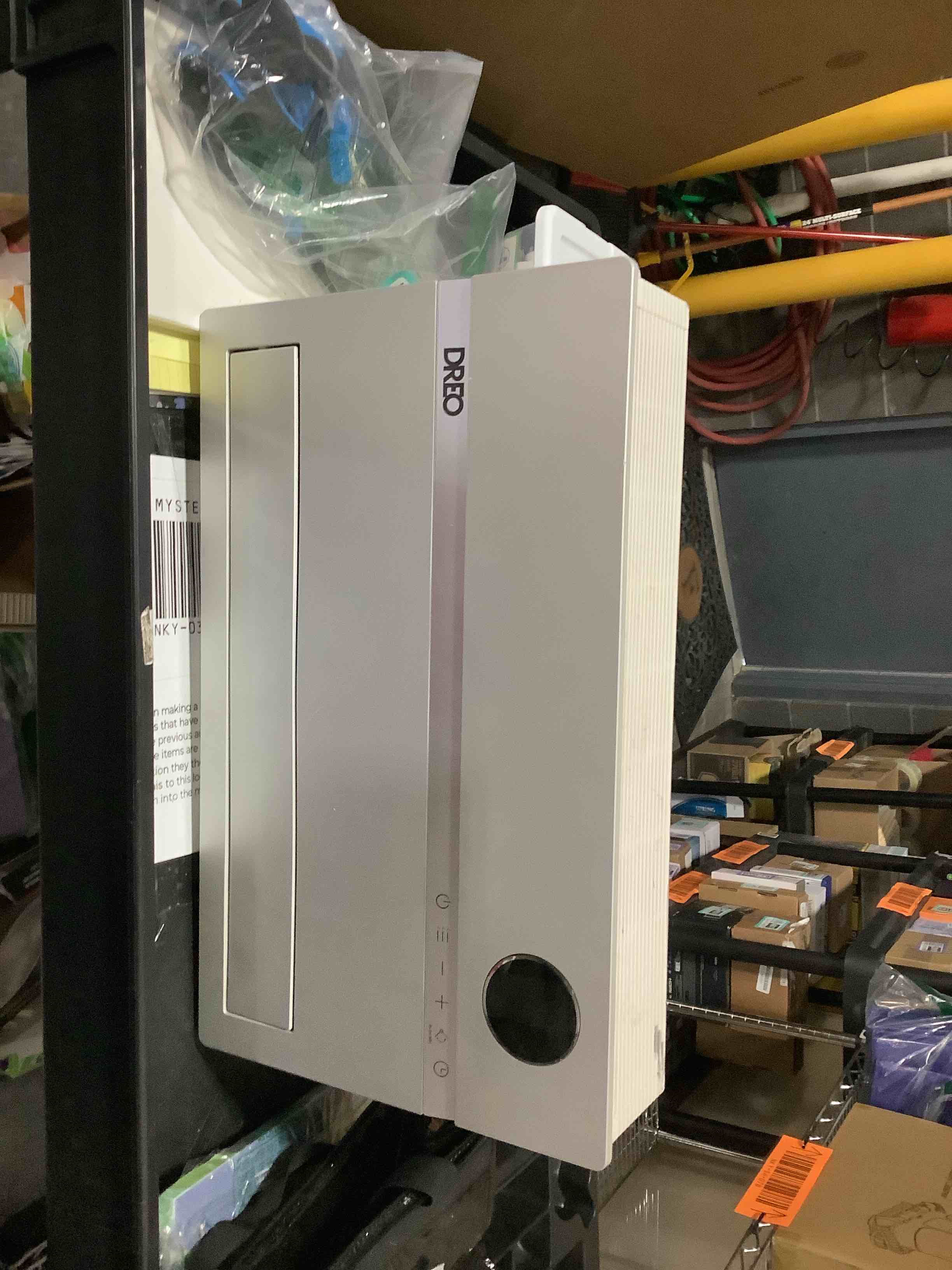 Condition photo showing As Is for Dreo Wall Heater for Bathroom, Smart Space Heaters with ALCI Plug, 1500W, 120° Vertical Oscillation, Adjustable Thermostat, 24H Timer, Easy Installation Electric Heater for Indoor use, Bedroom, Office White ALCI Plug