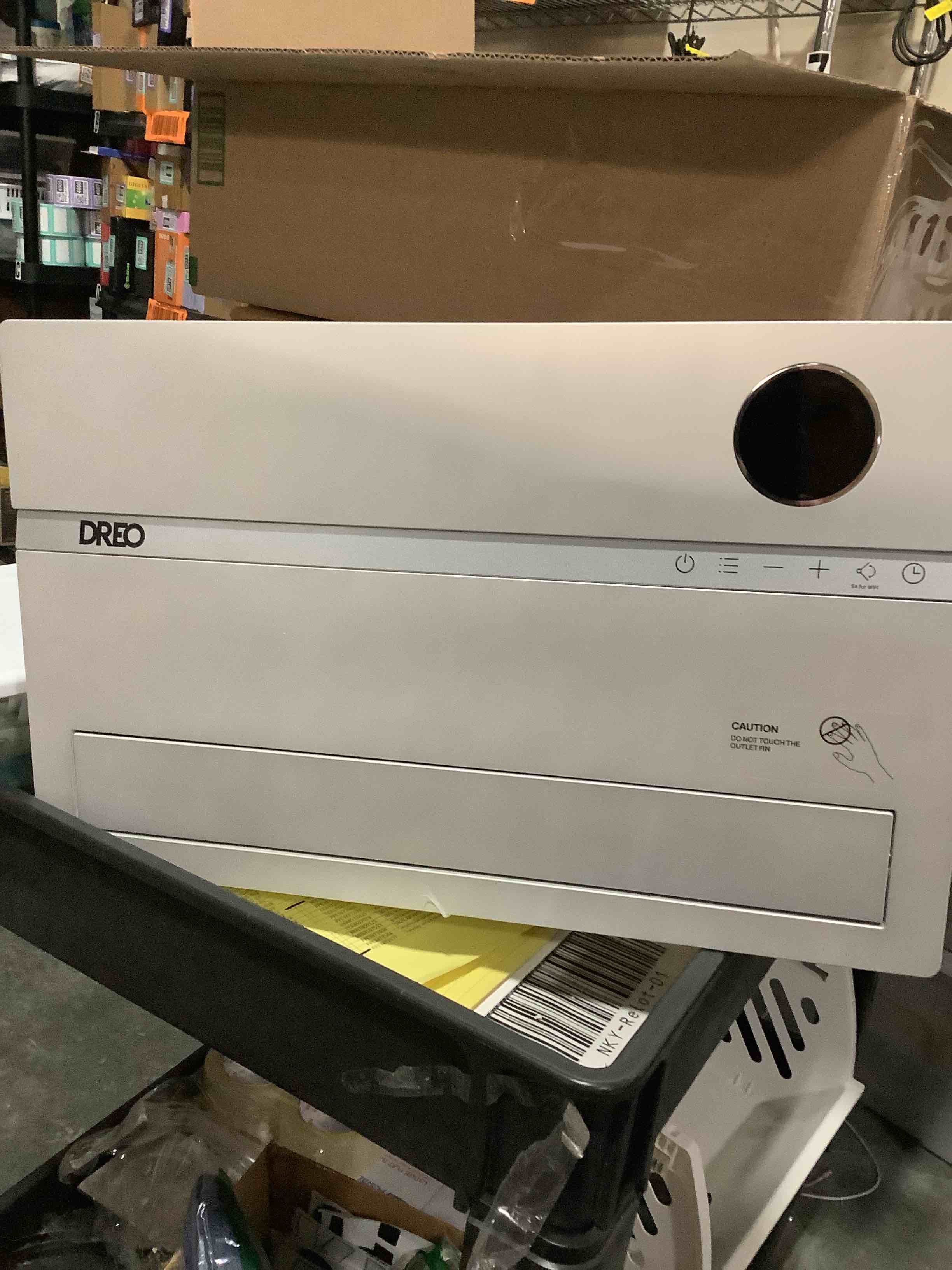 Condition photo showing As Is for Dreo Smart Wall Heater, Electric Space Heater for Bedroom 1500W, 120° Vertical Oscillation, Adjustable Thermostat, Remote Control, 24H Timer, Easy-Mount Heater for Indoor Use, Works with Alexa, WH719S White Standard