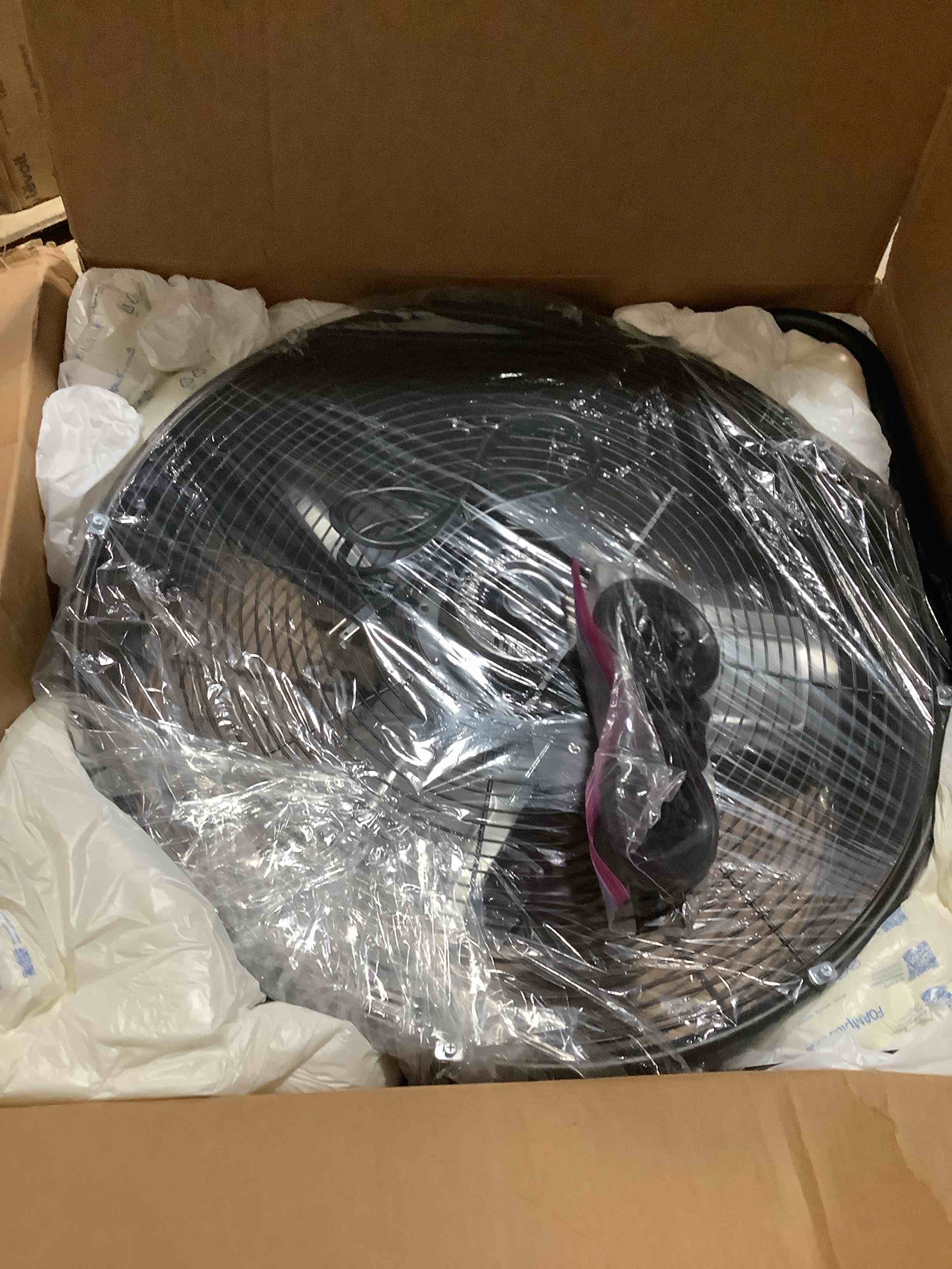 Condition photo showing Good Condition for iLIVING 24" High Velocity Drum Fan Industrial, Commercial, Residential Air Circulator for Garage, Shop, Patio, Barn, Greenhouse, Speed Control 7700CFM, UL Listed,Black