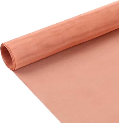 Copper Mesh Screen - 23.6” x 118”, 100 Mesh, Dense filter, 99.9% Pure Copper Fabric DIY Kit for Window Protection