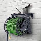 Wall Mounted Hose Wheel holder. 