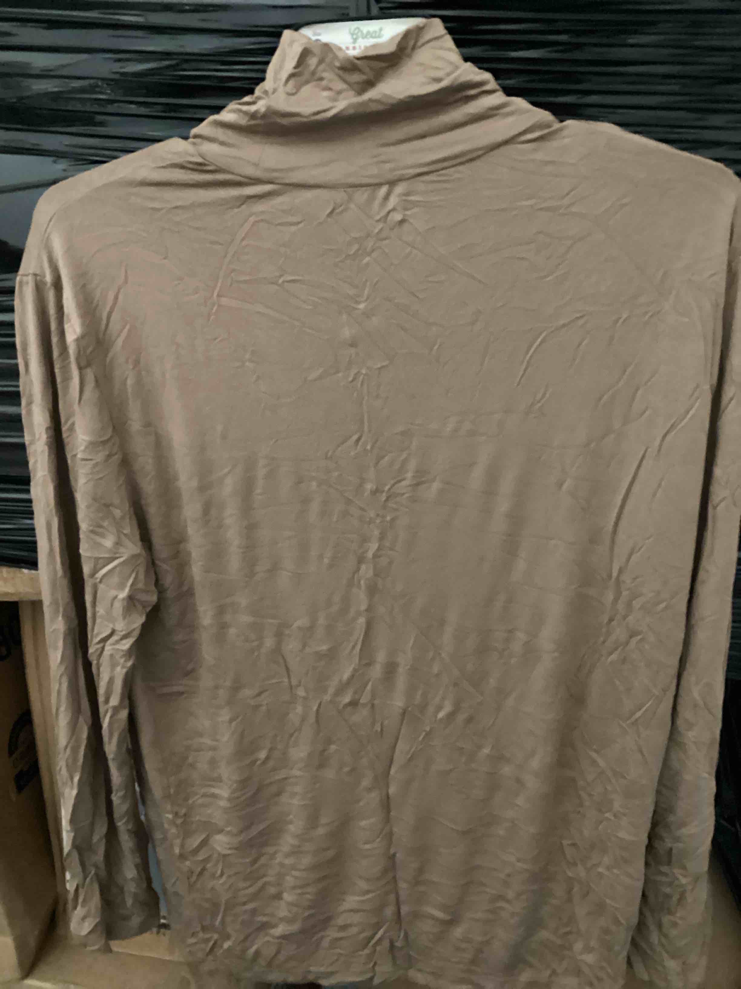 Condition photo showing Good Condition for auhegn women's long sleeve lightweight turtleneck top slim fit pullover t-shirt (s-xxl)