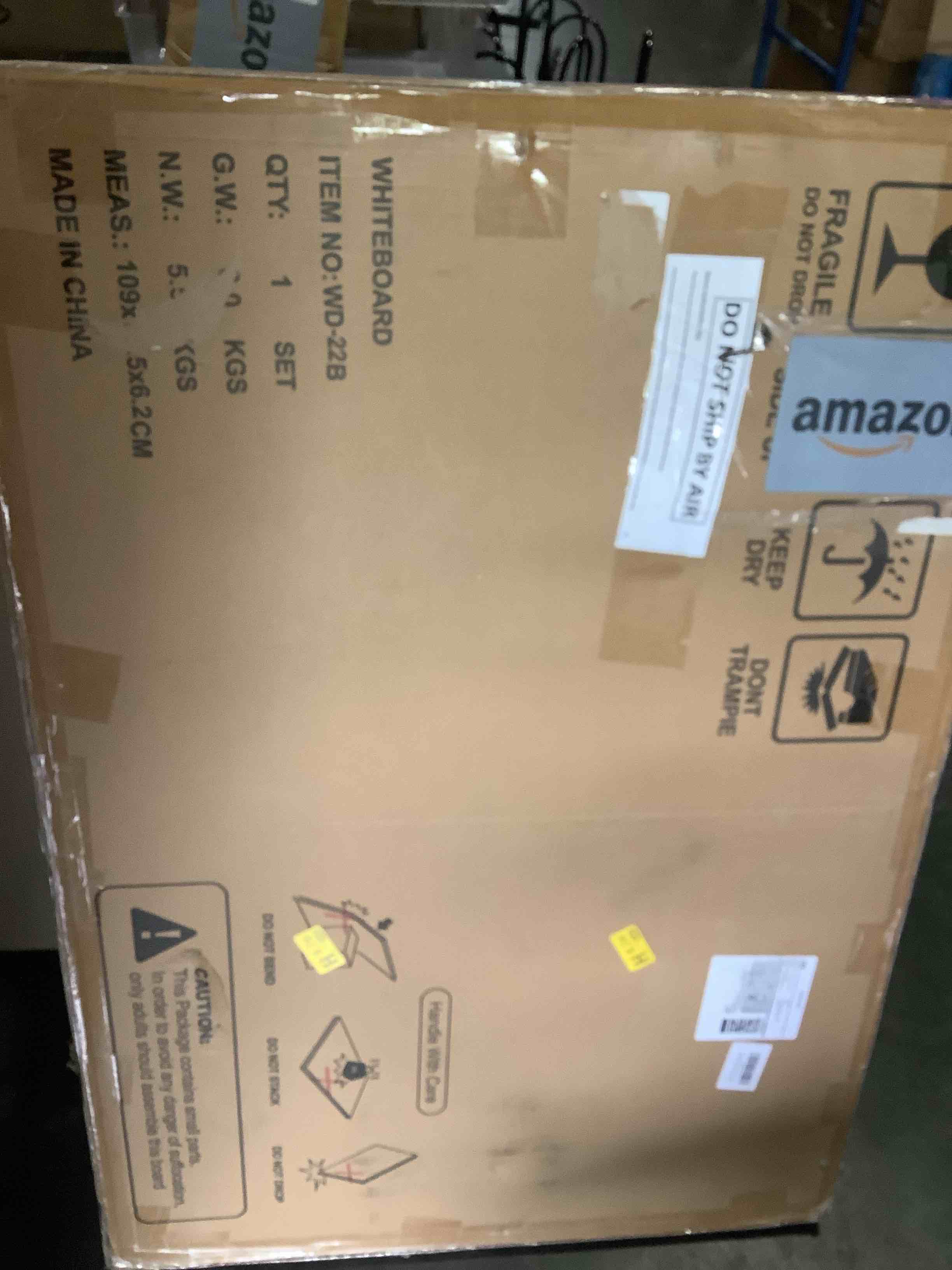Condition photo showing New/Like New for rolling whiteboard on wheels, double-sided magnetic dry erase board with stand, mobile white board for office, classroom, home (32" x 48") black 32"w x 48"h