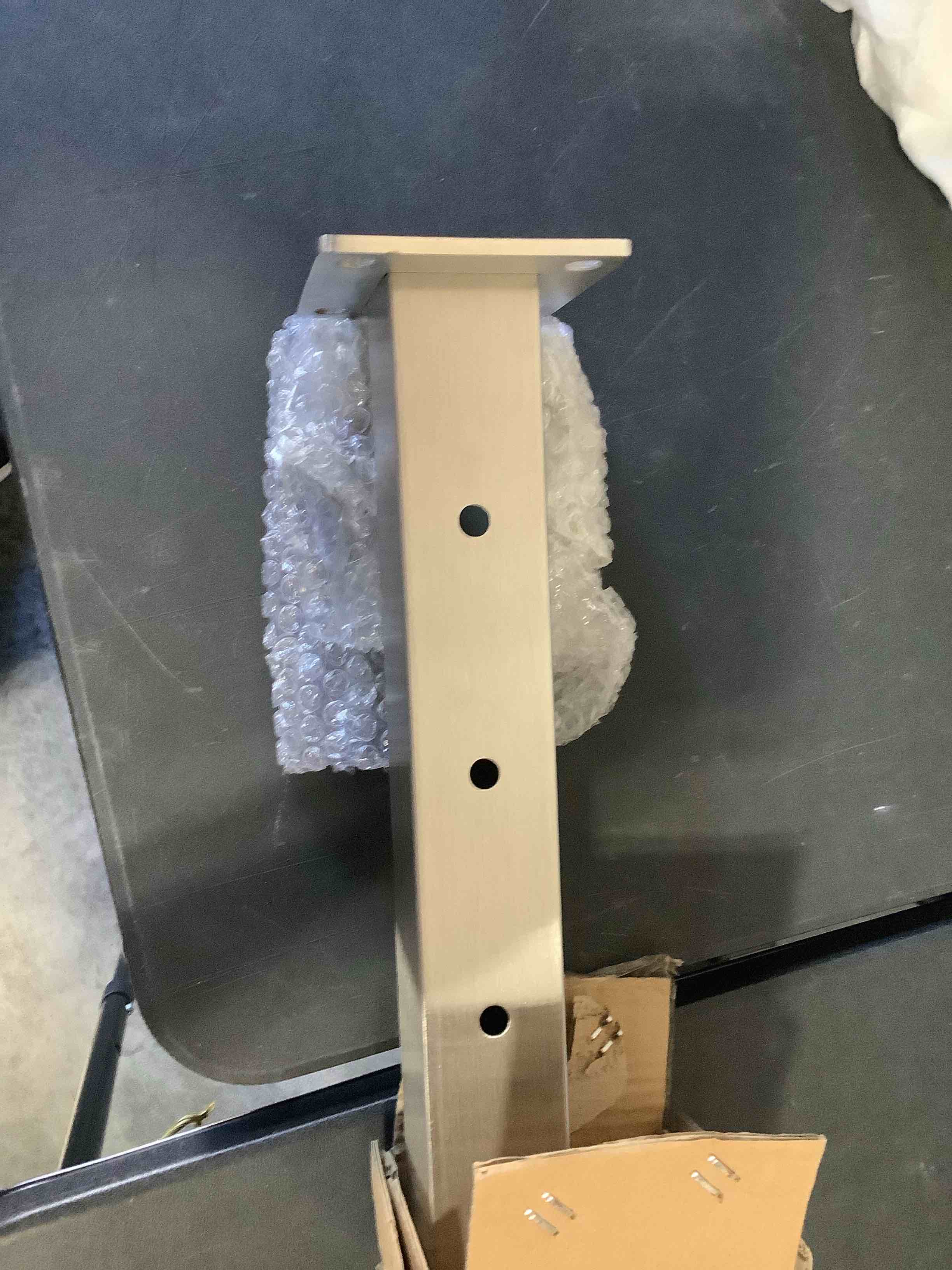 Condition photo showing Good Condition for vevor level drilled cable railing post, 10 holes, 36x2x2 inches stainless steel cable railing system kit for indoor outdoor deck balcony, 1 pack, silver, product id 1jzlgzxys91466kzk001v0 36"x2x2 level post-silver 1