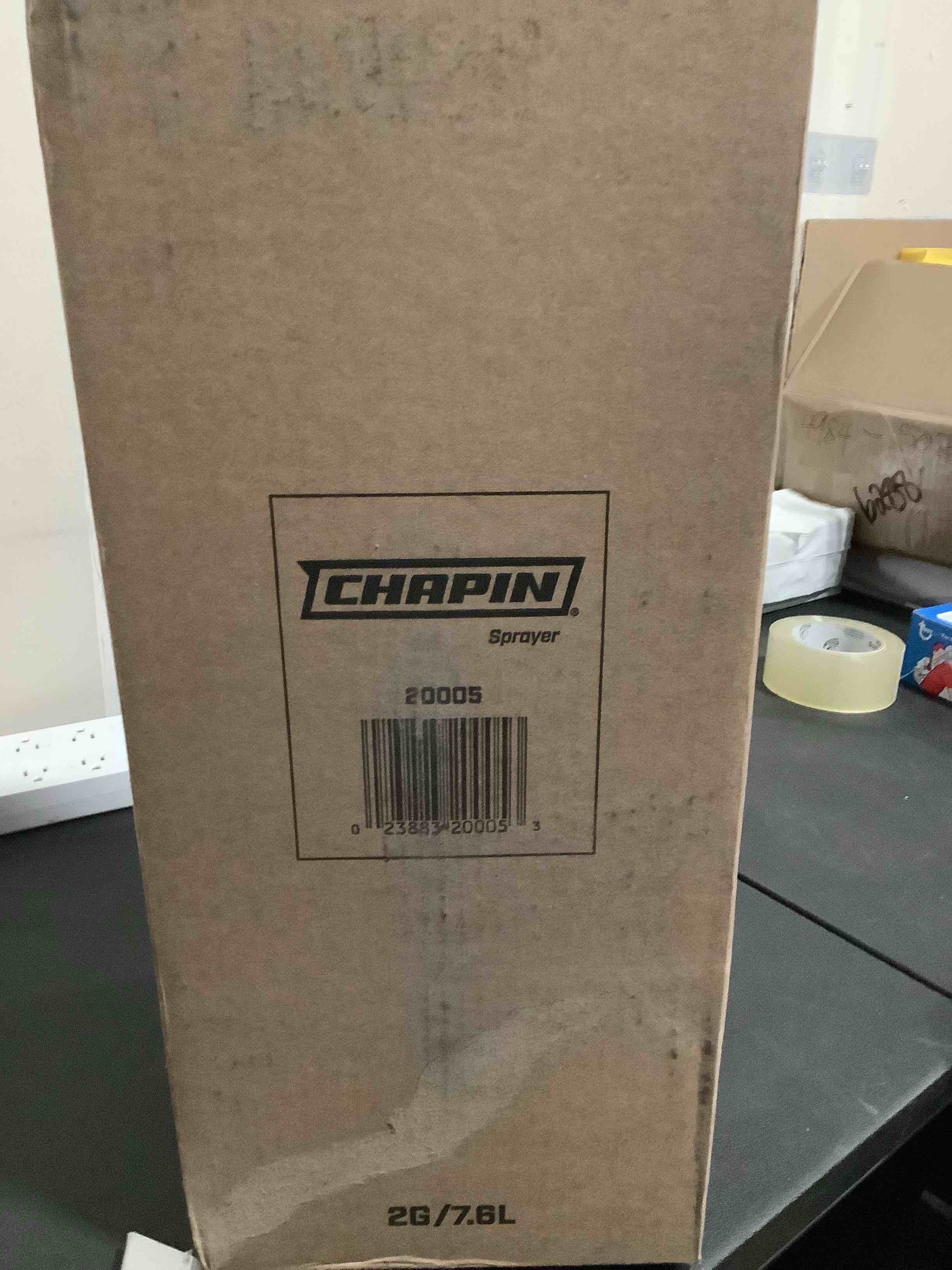 Condition photo showing Good Condition for chapin usa 20005 pump sprayer, 2 gallon, lawn and garden, hand pressurized, anti-clog filter, adjustable spray nozzle, spraying plants, watering, weeds, fertilizer and pests, translucent 2-gallon sprayer