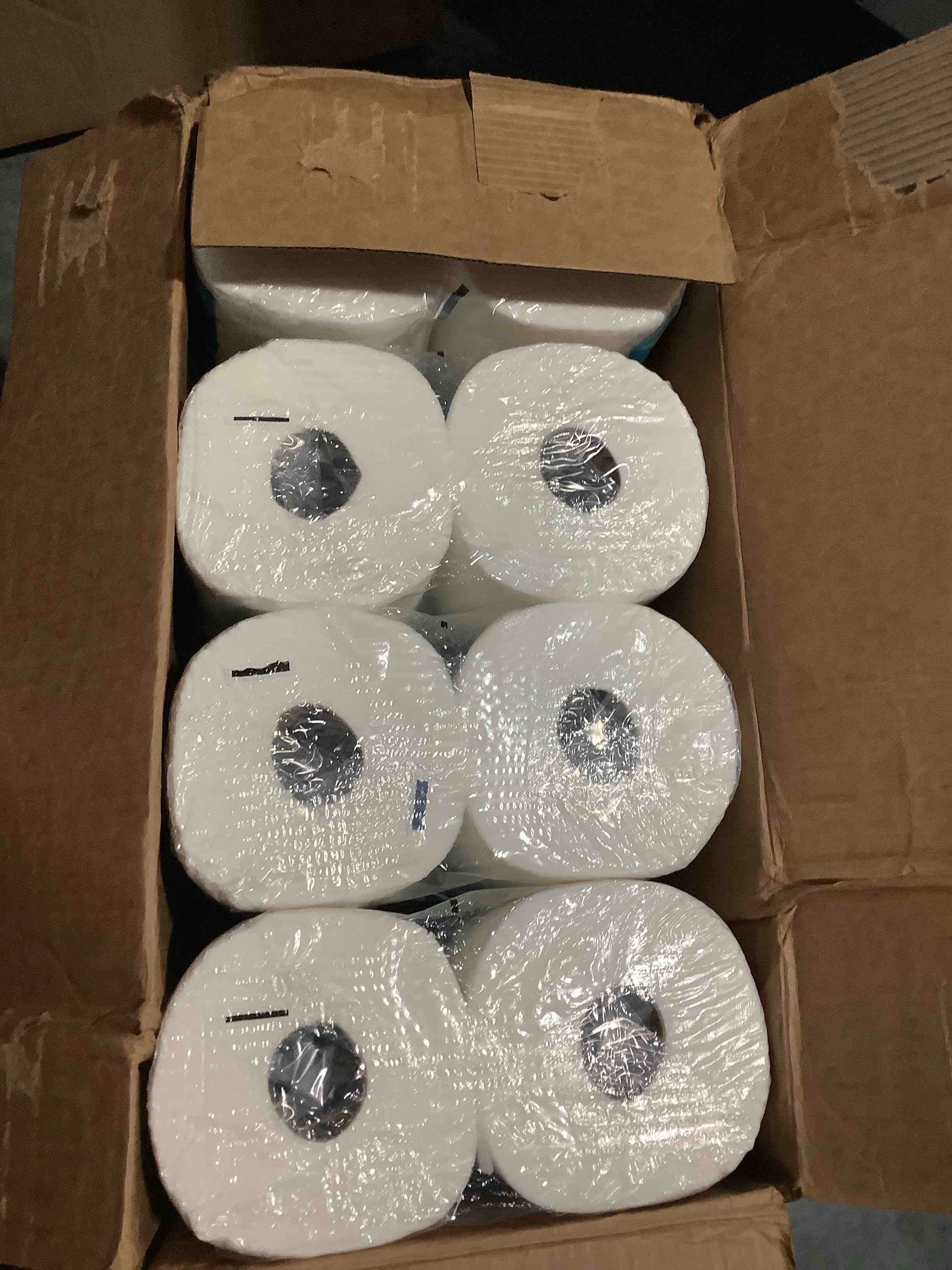 Condition photo showing Brand New for amazon brand - presto! 2-ply ultra-soft toilet paper, septic-safe, 24 family mega rolls = 120 regular rolls, 308 sheets, unscented, pack of 4 313 sheet (pack of 24)