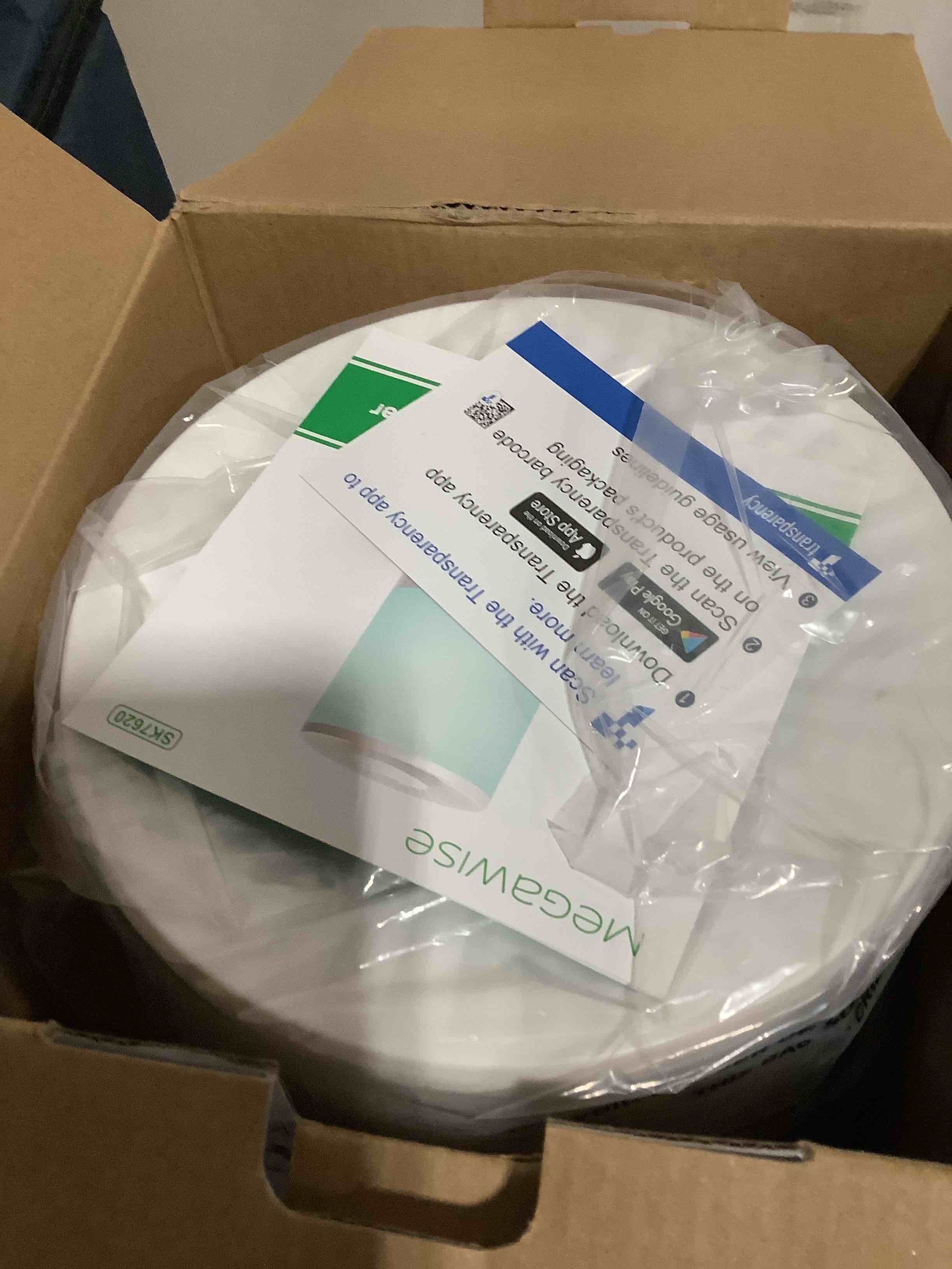 Condition photo showing New/Like New for megawise cool mist humidifiers for bedroom  24db ultrasonic air vaporizer with water filter for baby [pp material]  7-color night light  top-refill 1 gal essential oil diffuser  auto sh