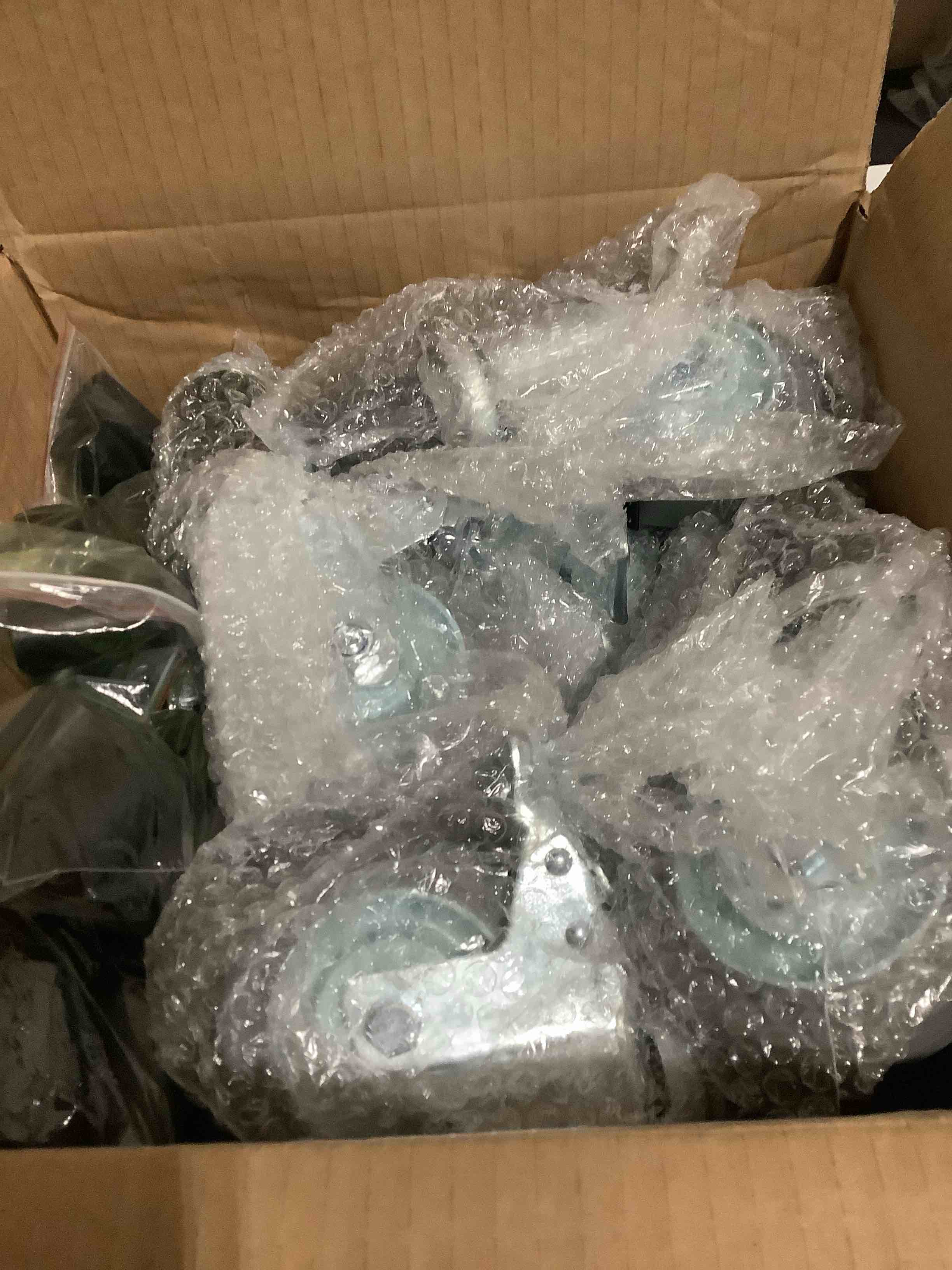 Condition photo showing New/Like New for holkie caster wheels 3 inch locking stem casters, 3/8" -16 x 1-1/2" (stem diameter 3/8", stem length 1-1/2") threaded stem casters swivel casters set of 8 heavy duty castors gray