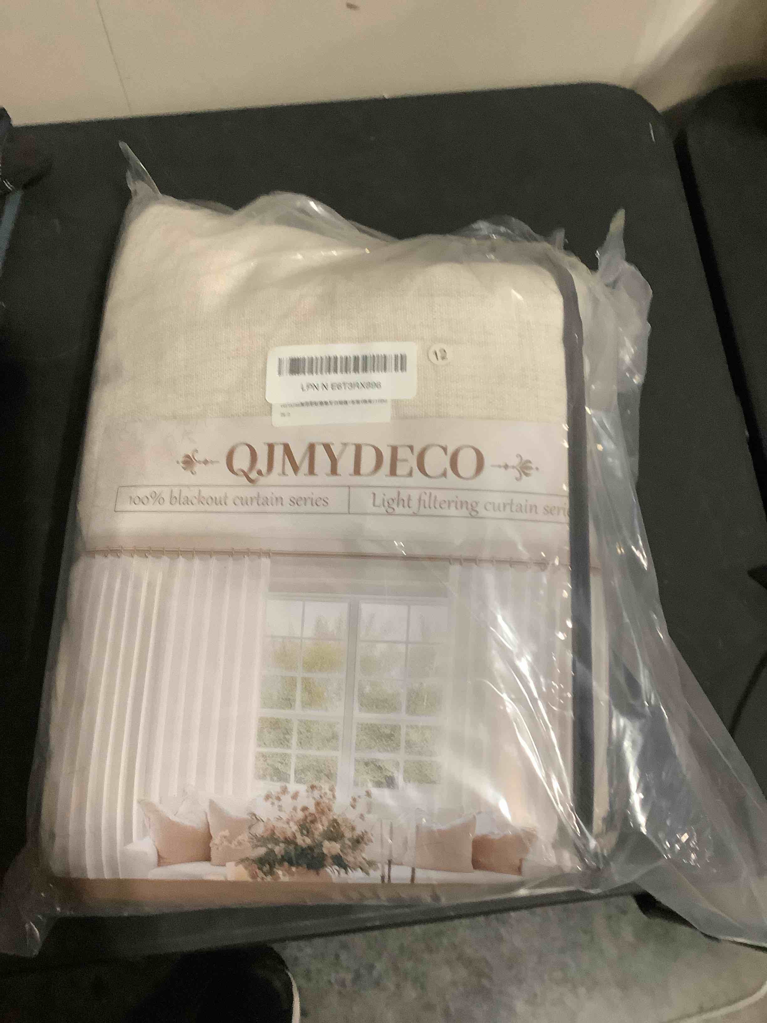 Condition photo showing New/Like New for birch 70 inches extra wide sheer curtains cream linen pleated living room 90 inches long, neutral te