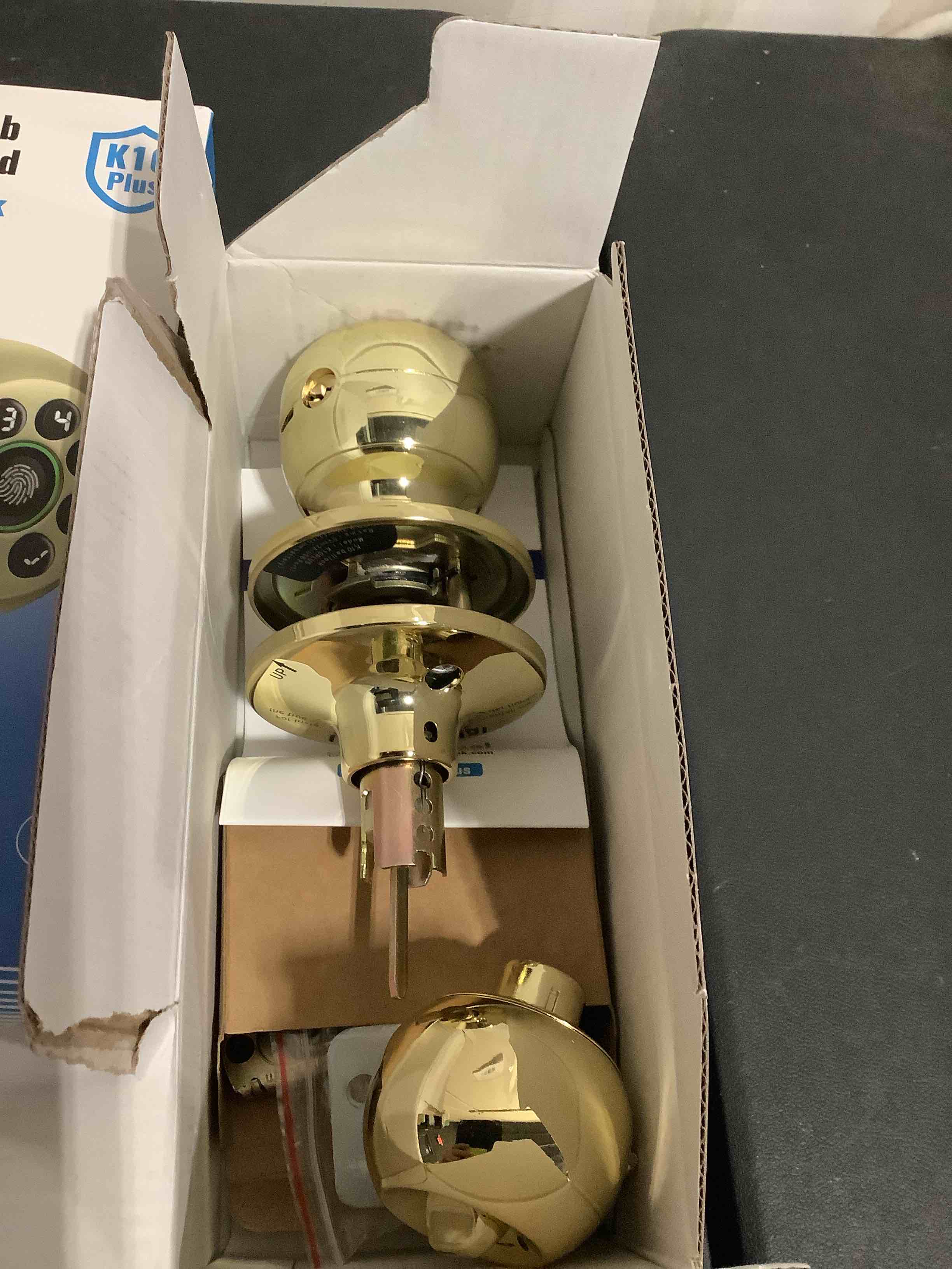 Condition photo showing Good Condition for fingerprint door lock, smart fingerprint door knob with keypad, biometric door lock with app control
