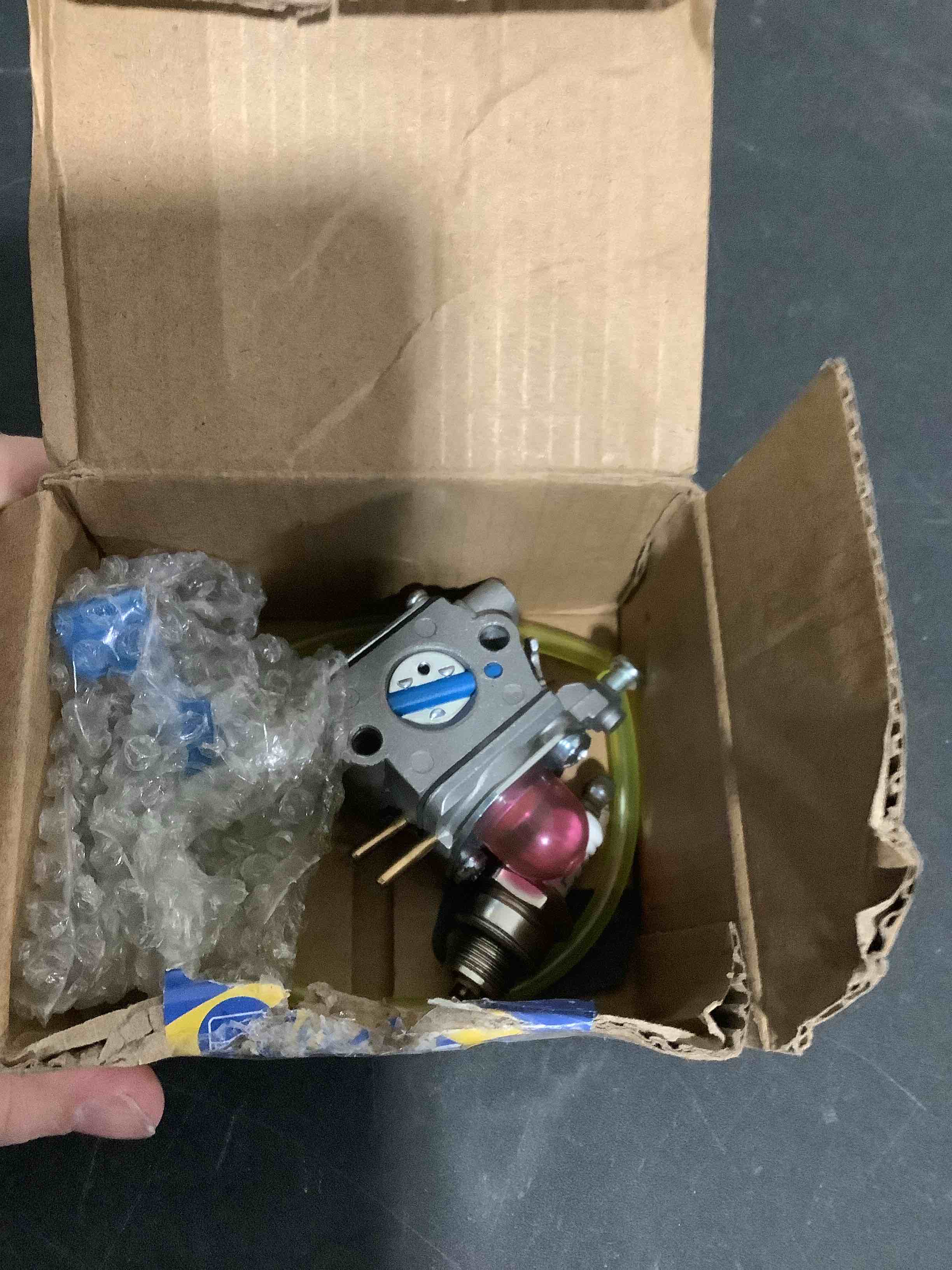 Condition photo showing Good Condition for fitbest carburetor tune-up kit for poulan ght180 ght180le ght220 ght220le weed eater hedge trimmer, replaces part# zama c1u-w13a / 530071633/530035306 - includes fuel line, air filter, spark plug
