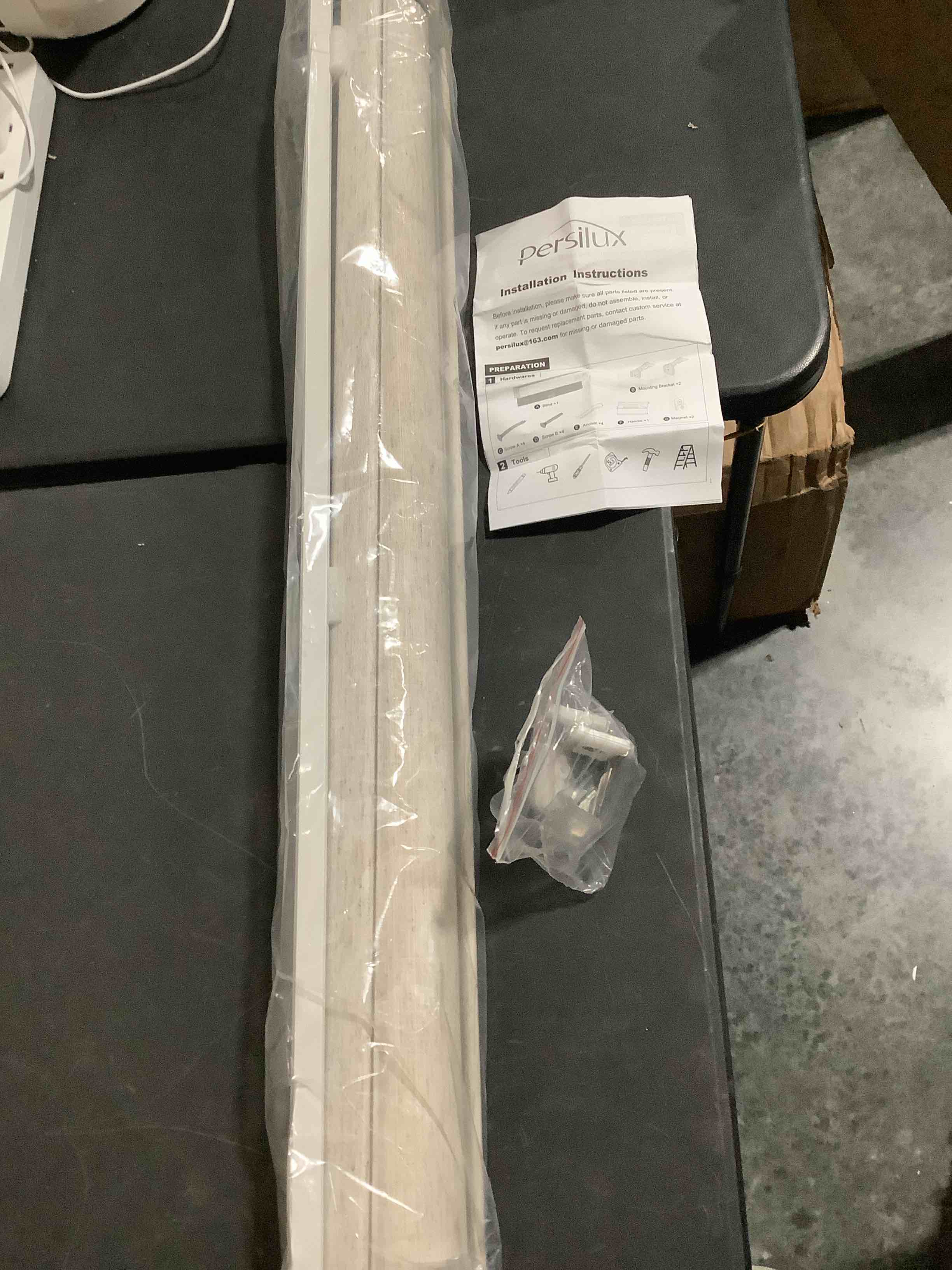 Condition photo showing New/Like New for persilux light filtering roller shades for indoor windows blinds,cordless,linen fabric,thermal insulated fabric uv protection shades for home,office,bedroom,door,light filtering-cream,16" w x 64" h