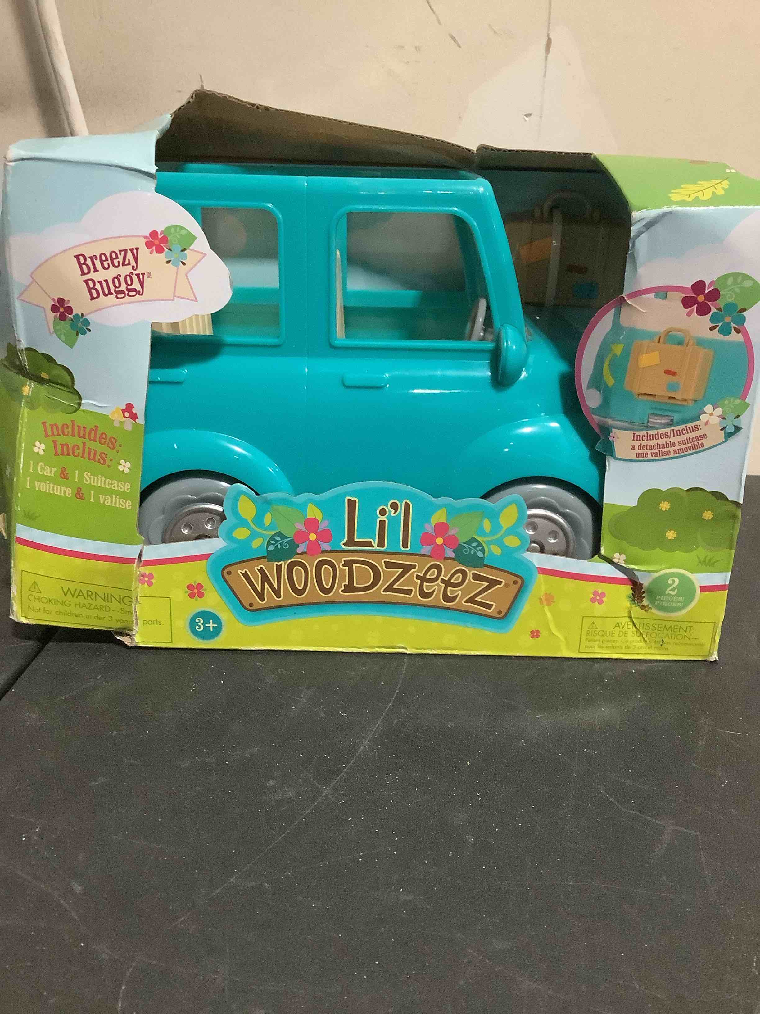 Condition photo showing New/Like New for breezy buggy miniature toy car with toy suitcase