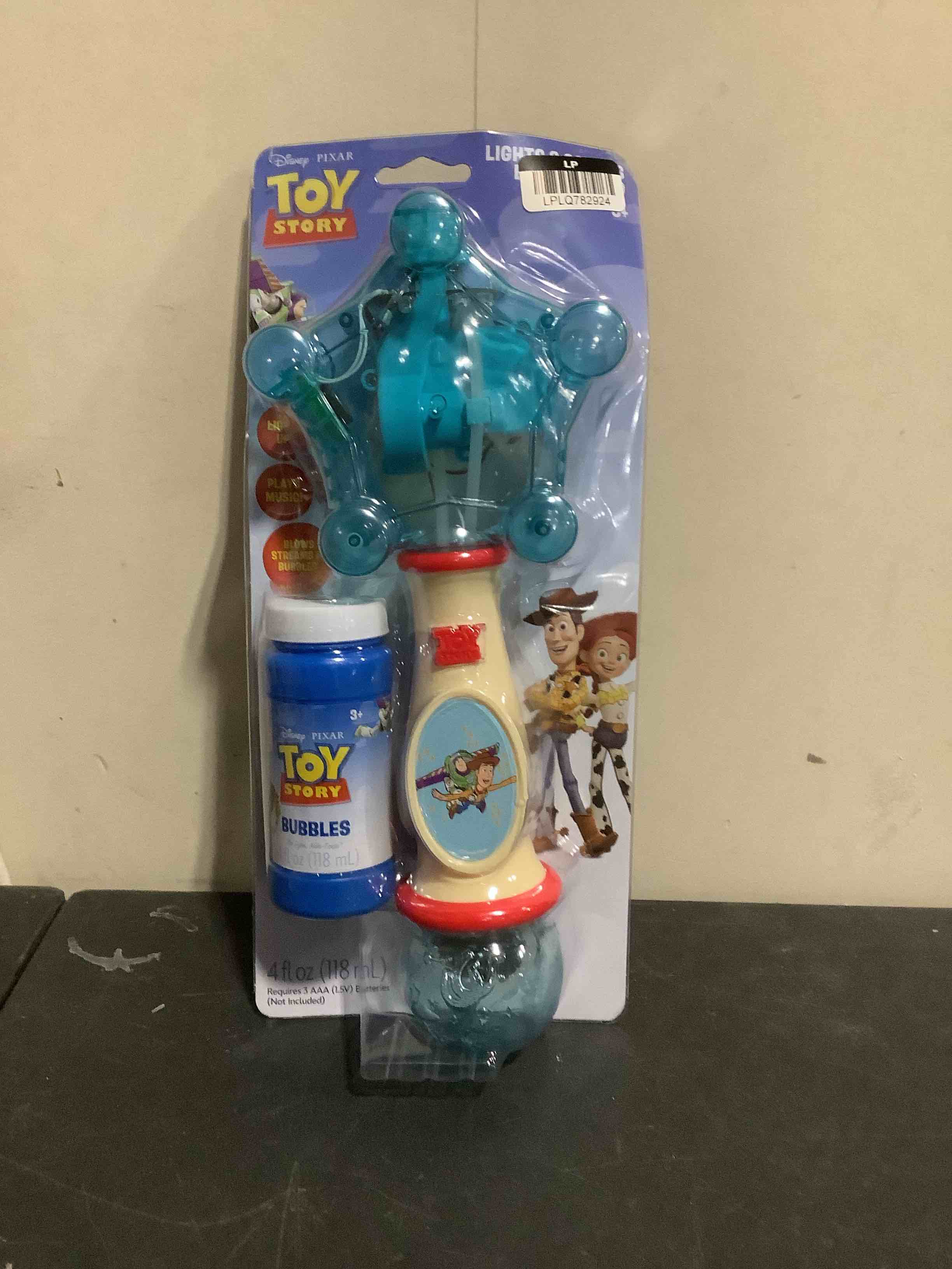 Condition photo showing New/Like New for disney toy story lights and sound bubble wand