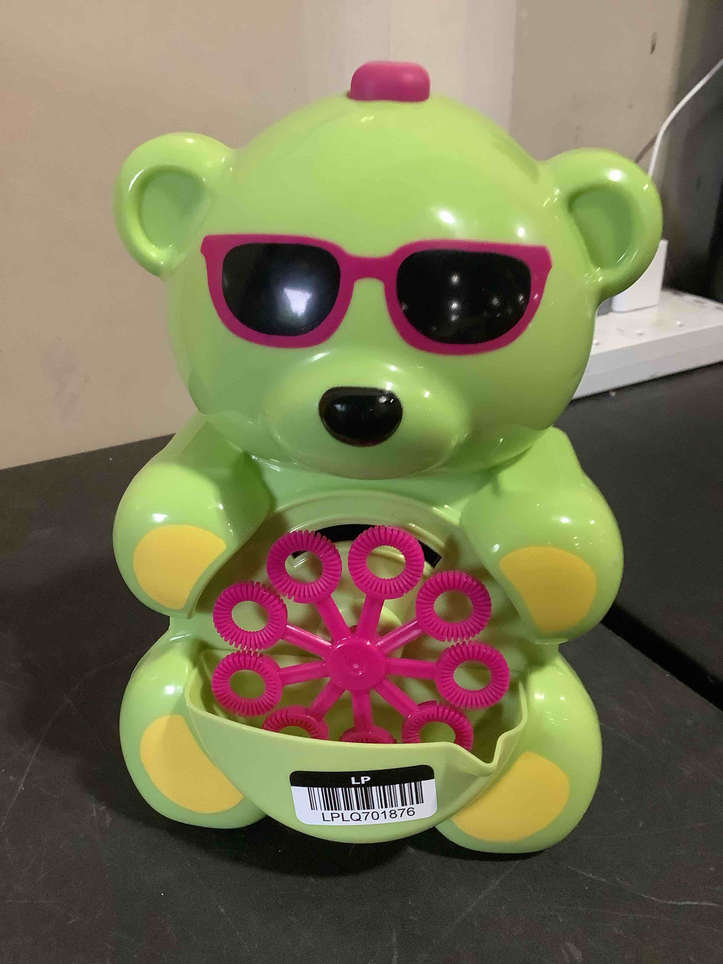 Condition photo showing As Is for sun squad gummy bear bubble maker 