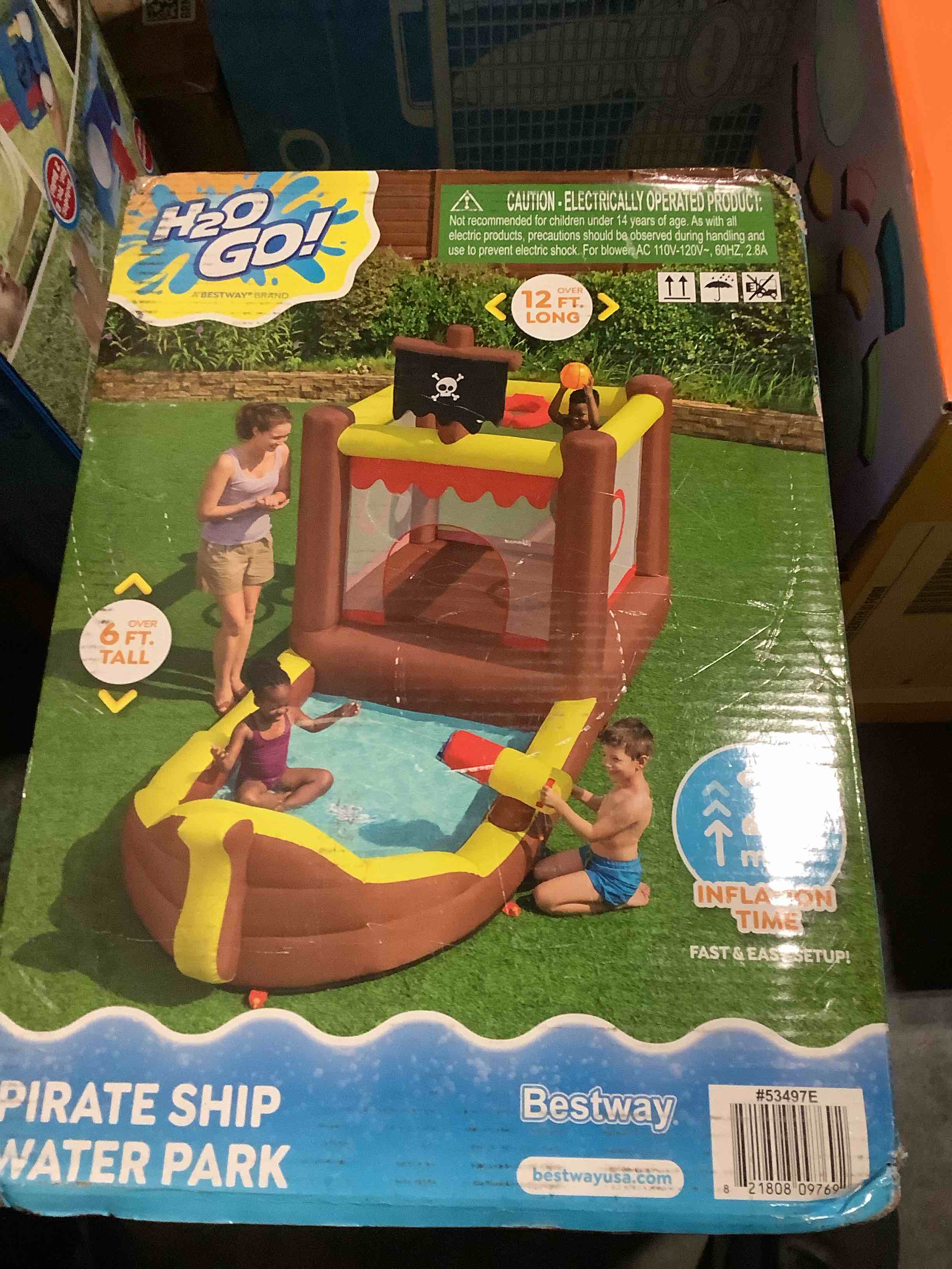 Condition photo showing New/Like New for h2ogo! pirateship bouncer inflatable water park