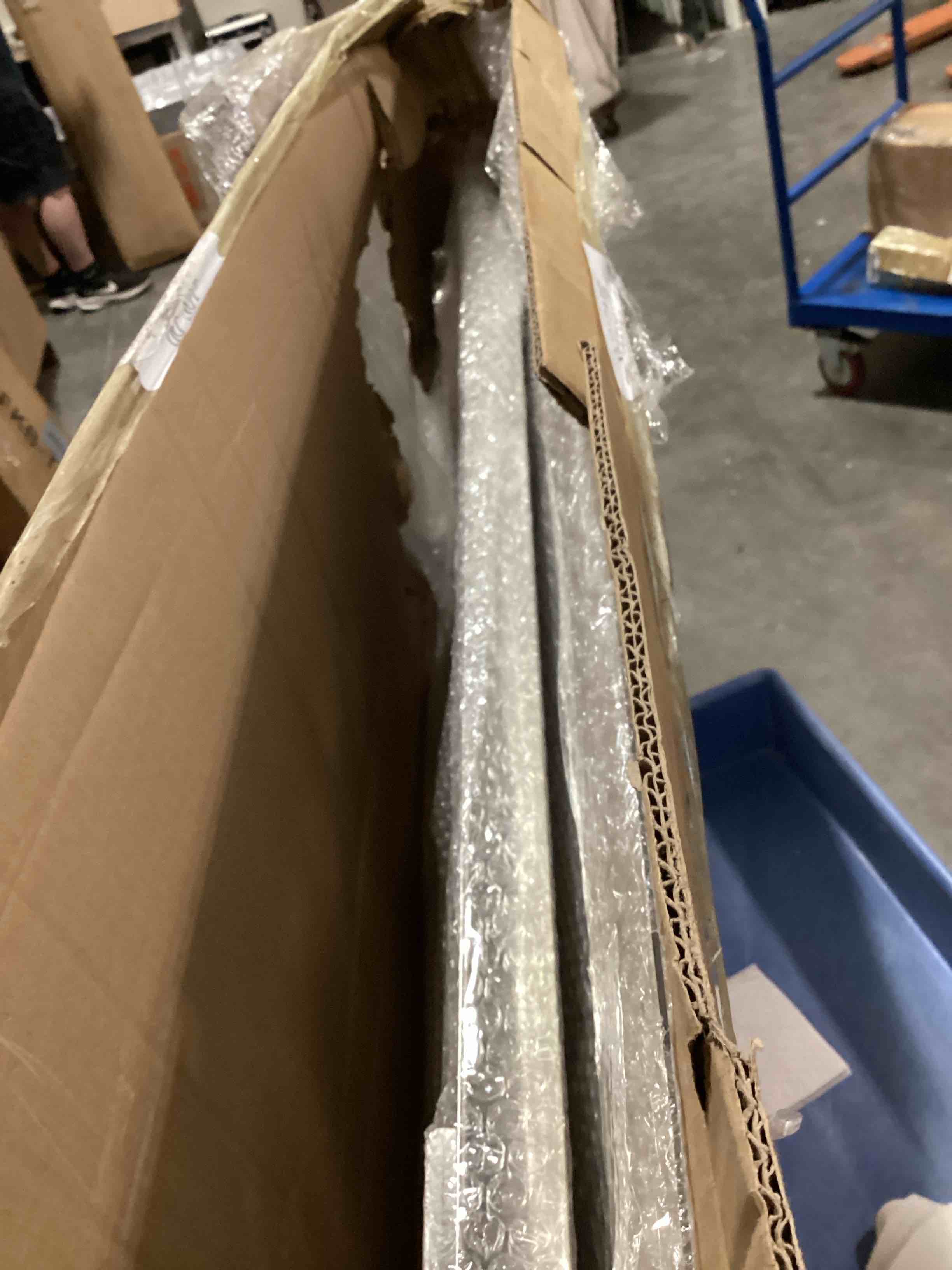 Condition photo showing New/Like New for zonon 43" wide sneeze guard for restaurant, steam table overshelf compatible with three-well steam, stainless steel, easy installation, food table overshelf for counter buffet bar catering restaurants