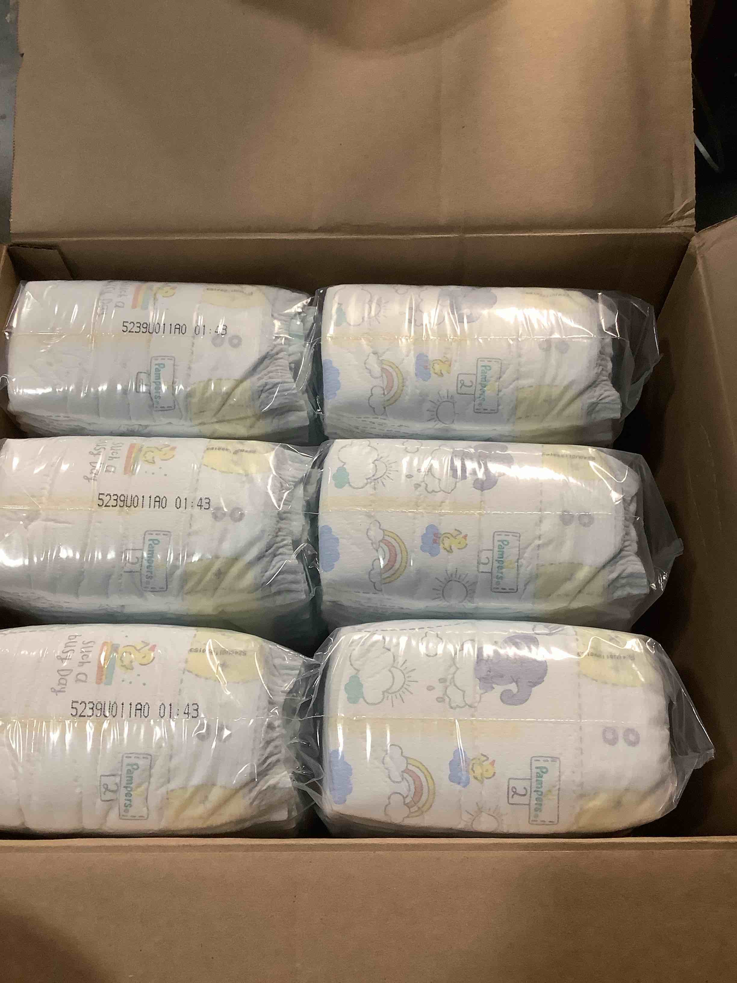 Condition photo showing Good Condition for Pampers Baby Diapers - Swaddlers - Size 2, 186 Count, Ultra Absorbent Disposable Infant Diaper