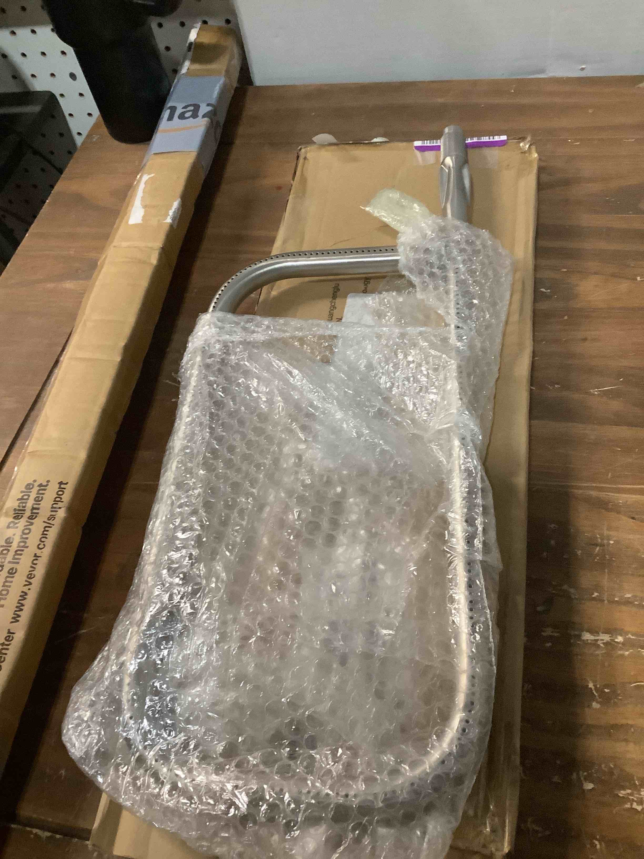 Condition photo showing As Is for VEVOR Grill Burner Tube for Weber Q3200, Q300 (2013 & earlier), Q320, Q3000 (2014 & newer), 23.75 inch 304 Stainless Steel Tube Burner for Weber 404341, 57060001, 586002, Replacement Part 60036, 80385
