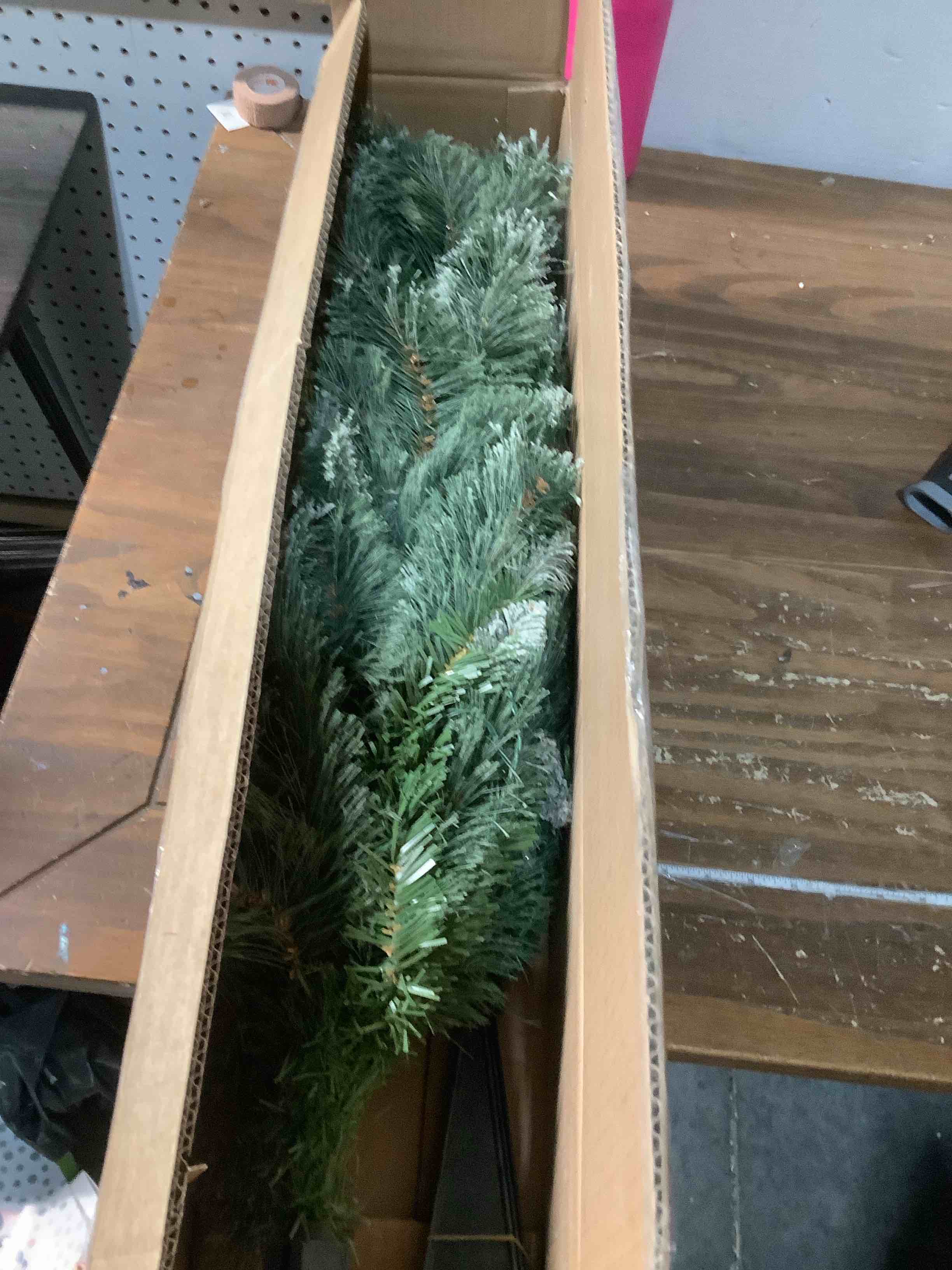 Condition photo showing Good Condition for Nearly Natural 3ft Artificial Snow Tip Pine Christmas Tree with Clear LED Lights for Indoor Holiday Decor