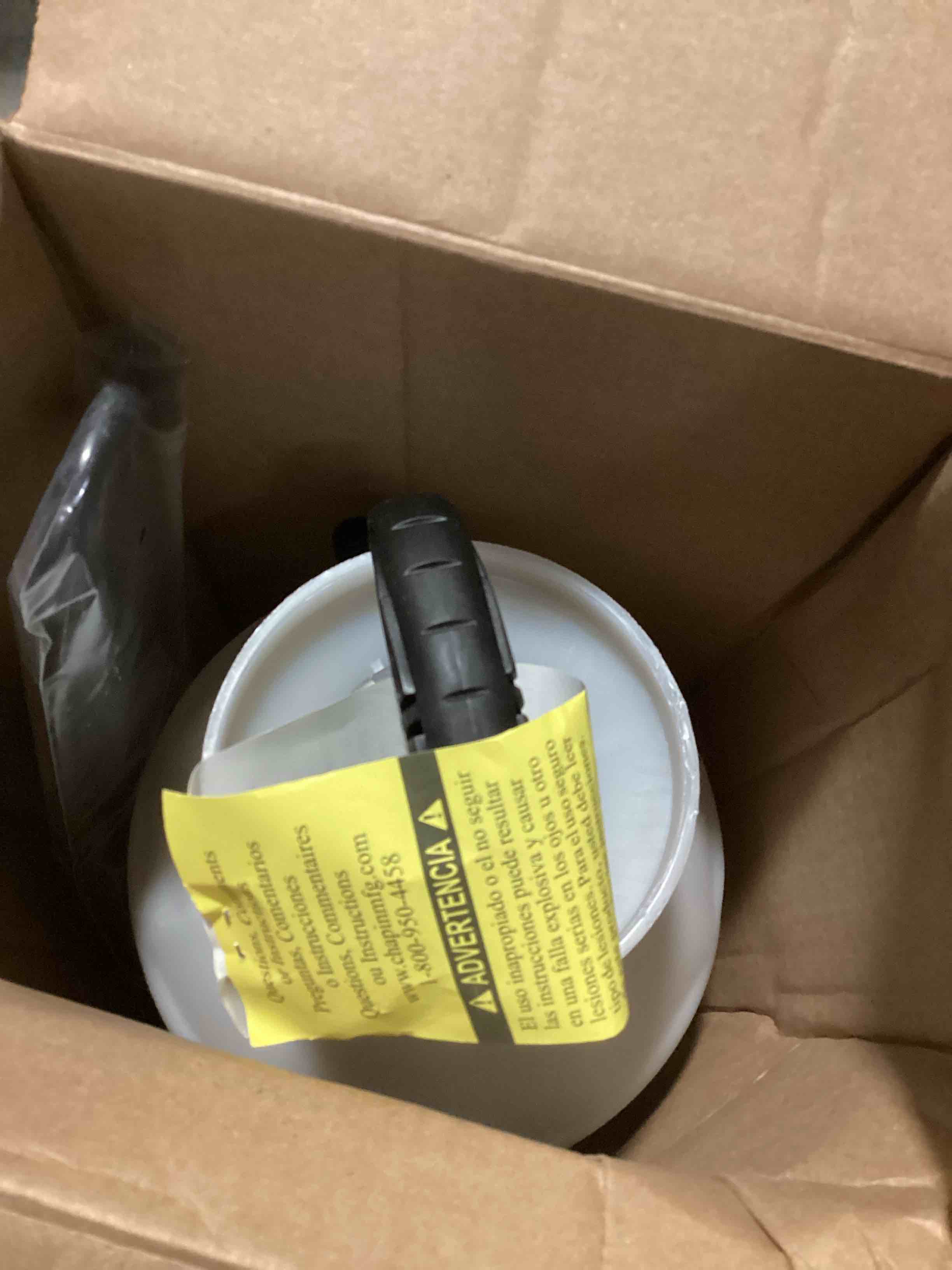 Condition photo showing Good Condition for chapin 20005 pump sprayer, 2?gallon, lawn & garden, translucent poly tank, funnel?top, surespray, adjustable cone nozzle & 34" hose for fertilizer, weed & pest application 2-gallon