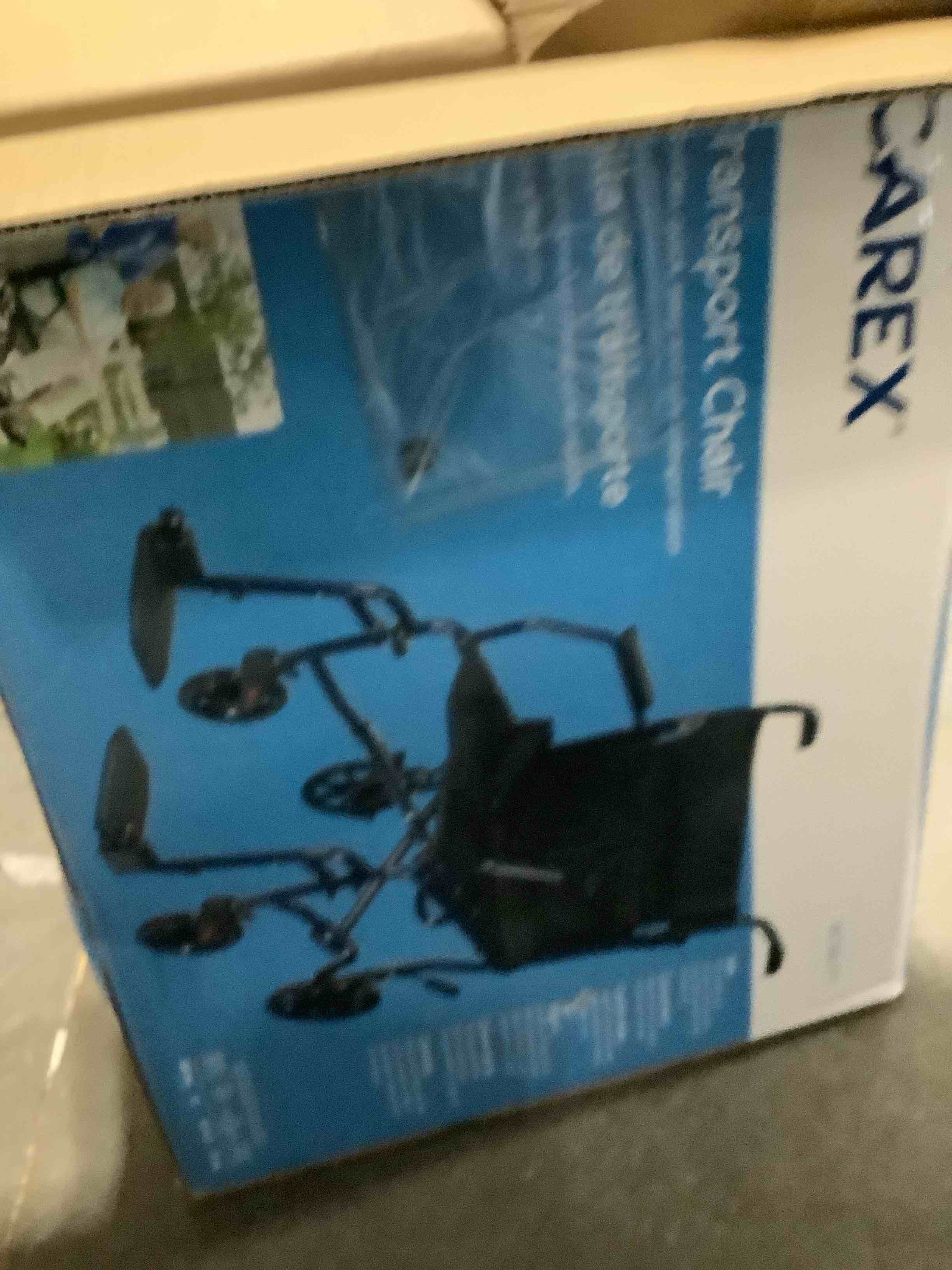 Condition photo showing Good Condition for carex transport wheelchair with 19 inch seat, folding transport chair with foot rests, foldable lightweight wheelchair foldable for storage and travel chair only