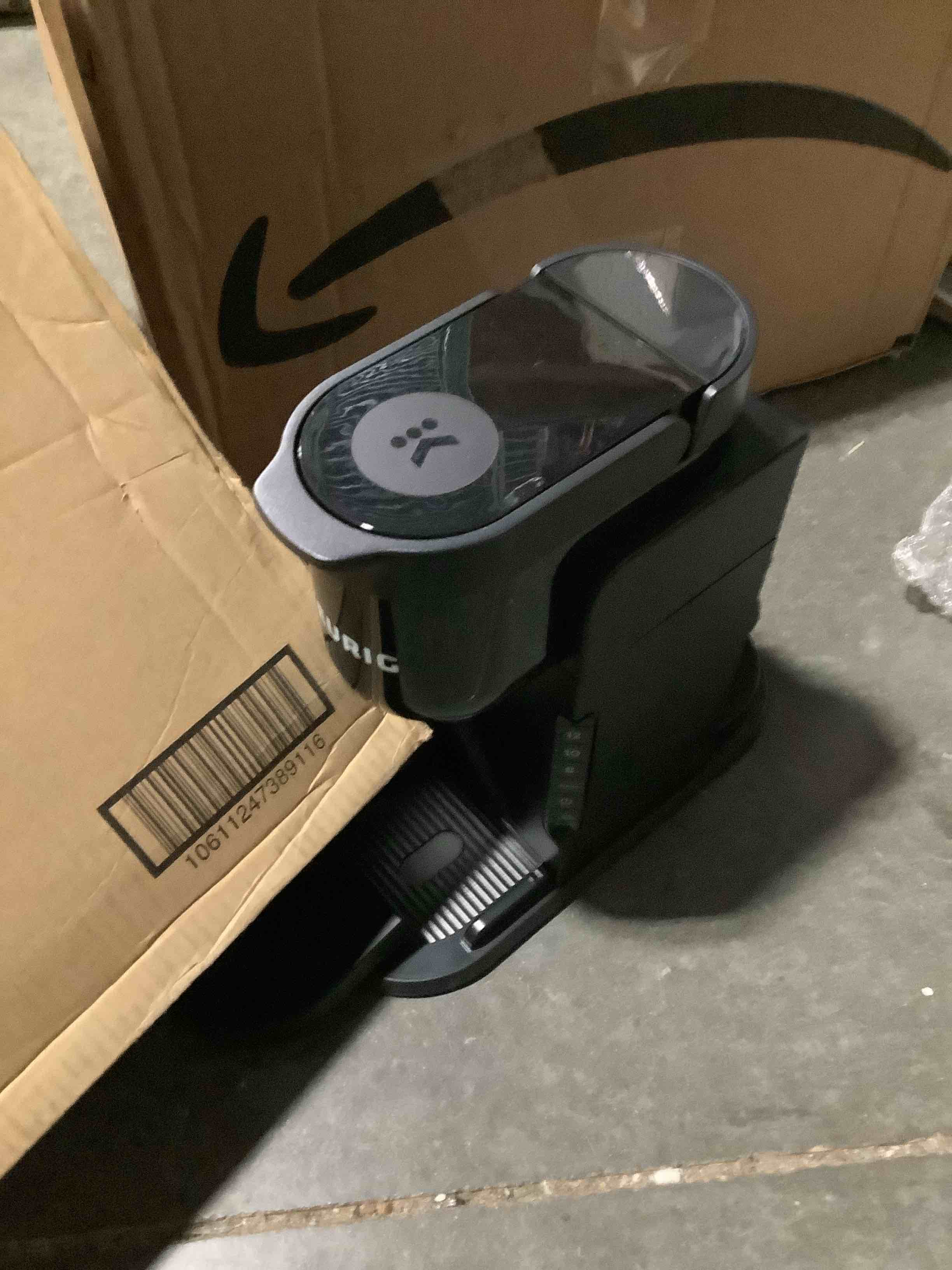 Condition photo showing New/Like New for keurig k-express single serve k-cup pod coffee maker, 3 brew sizes, strong button feature, 42oz removable reservoir, black