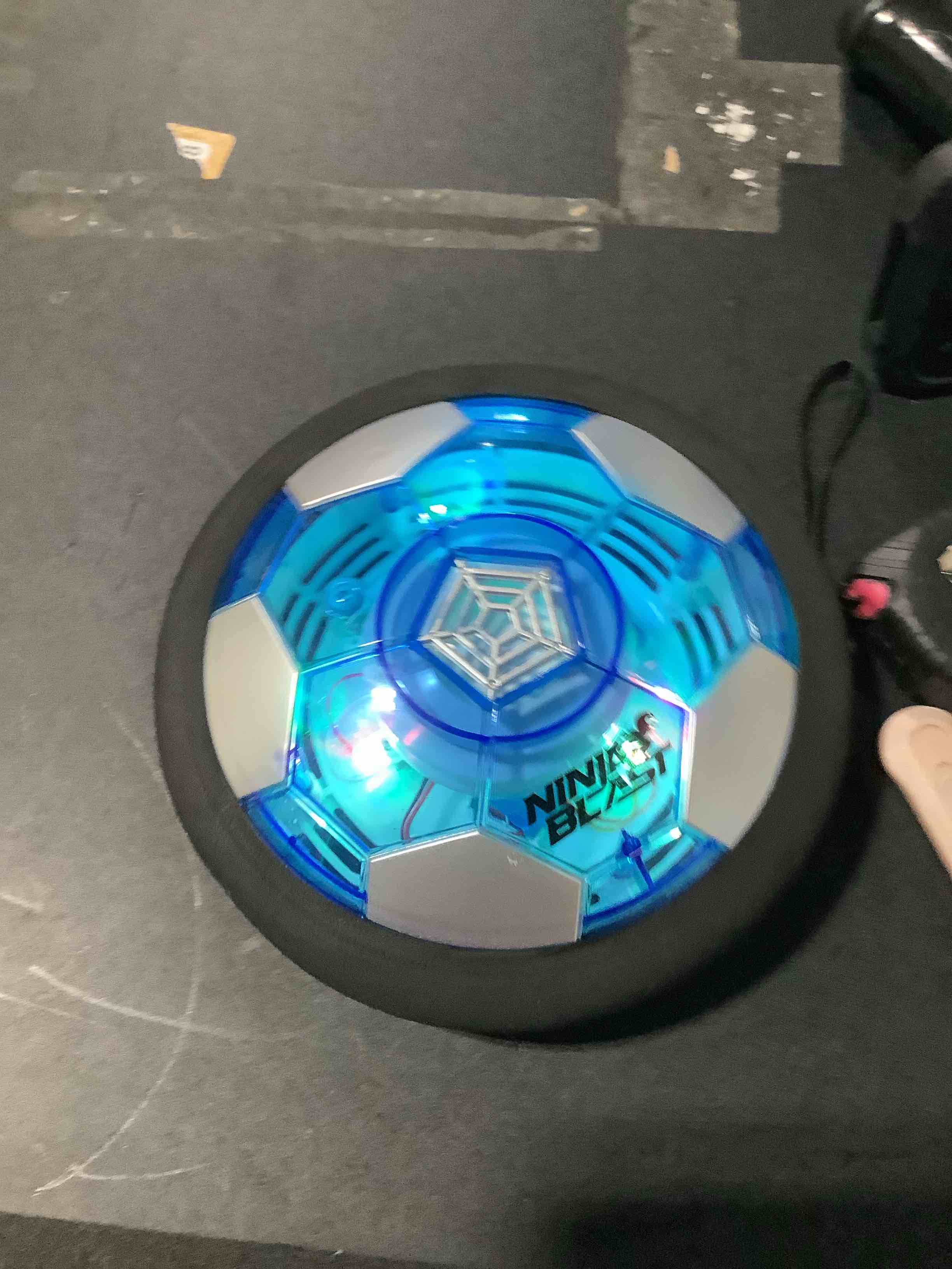 Condition photo showing New/Like New for ninja blast hover soccer light-up ball, birthday gift for boys, indoor toy games, kids gifts for age 5, 6, 7, 8, 9, 10, 11, 12 years old, boy toys for age 3 years and up. single