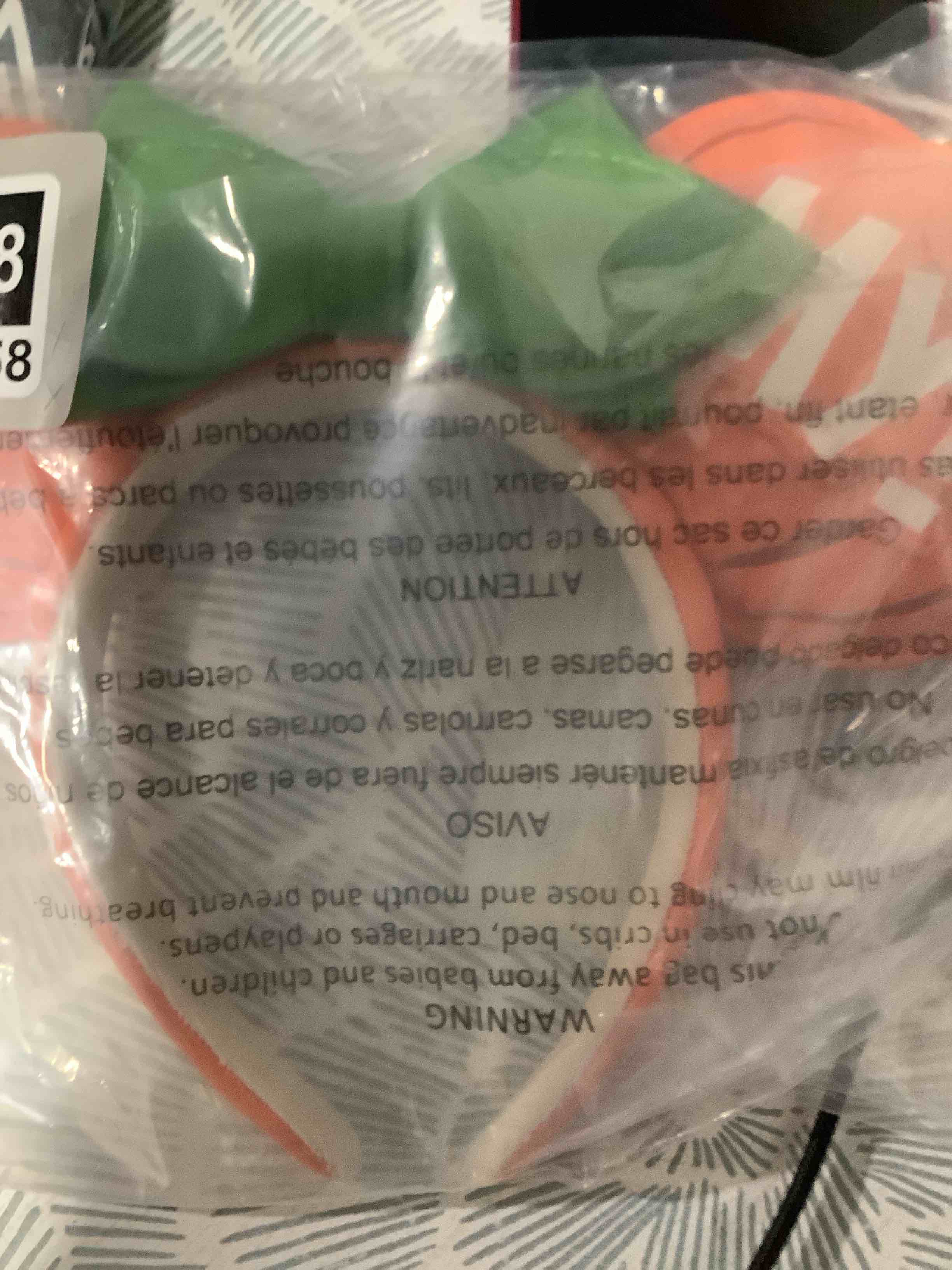 Condition photo showing New/Like New for loungefly disney pumpkin minnie oh my ears headband