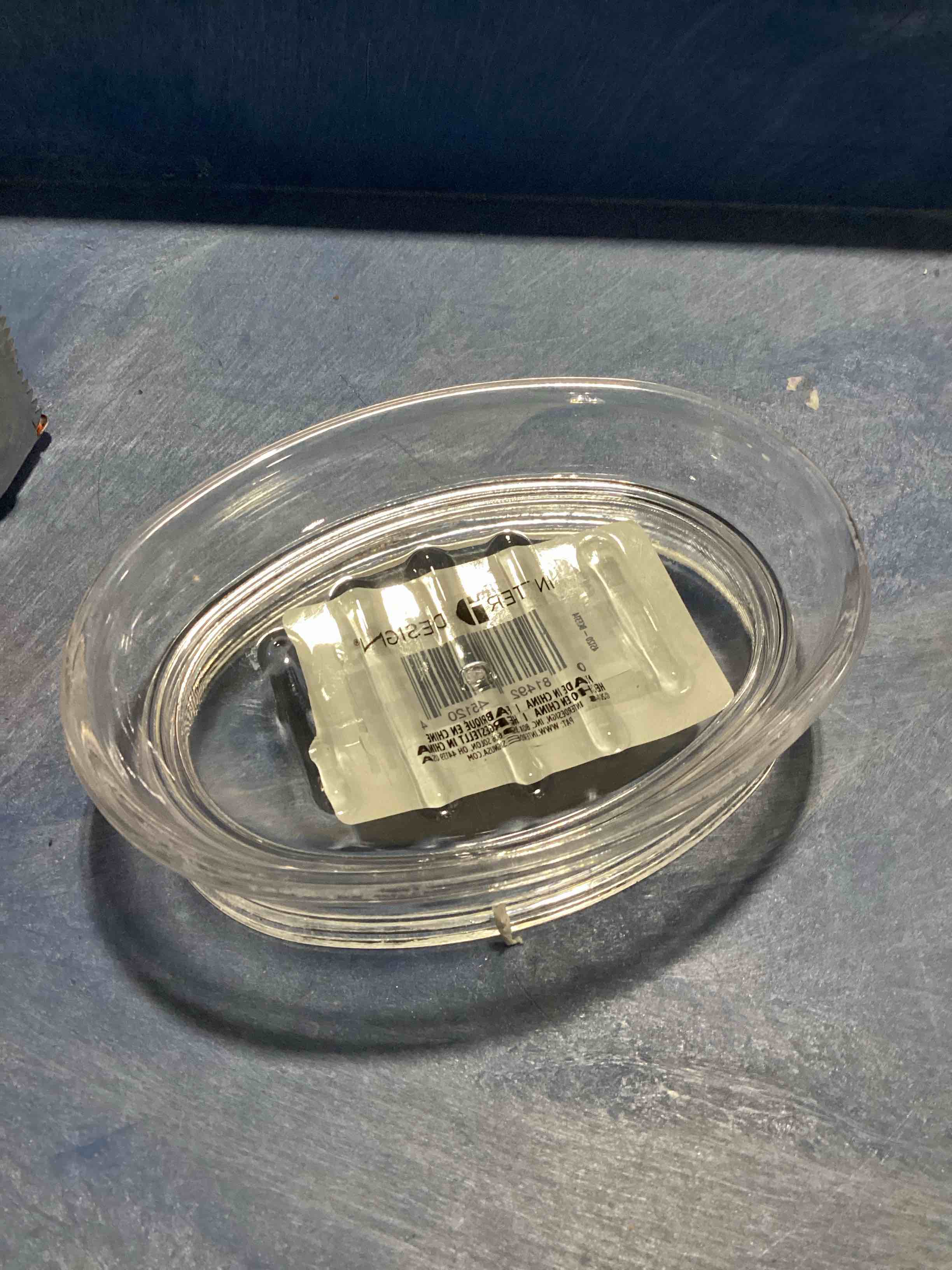 Condition photo showing Good Condition for idesign franklin bar soap dish for bathroom vanities, kitchen sink - clear,45120