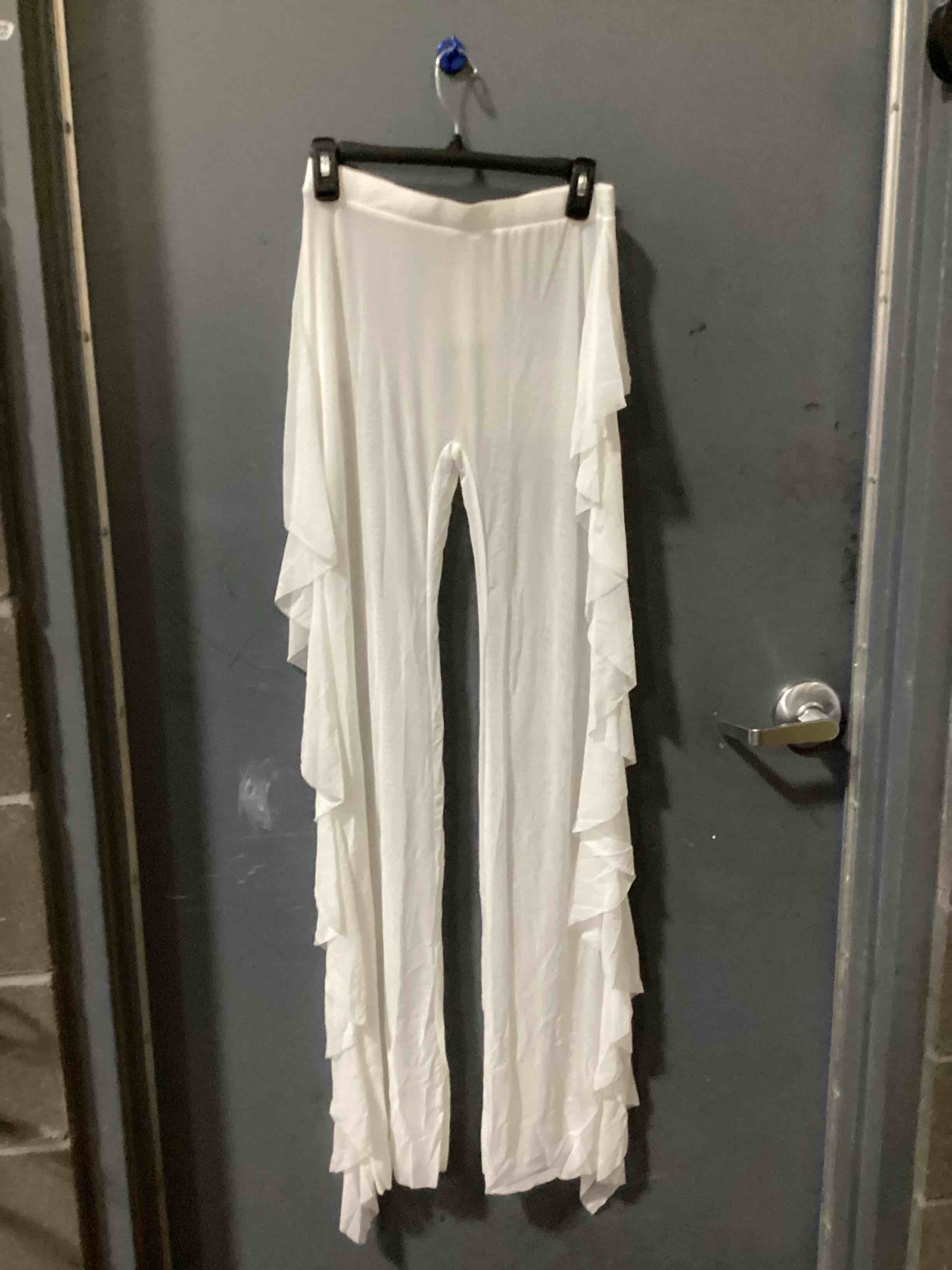 Condition photo showing New/Like New for similar product size extra large jumppmile women's ruffle sheer mesh swimwear bikini cover up pants see through