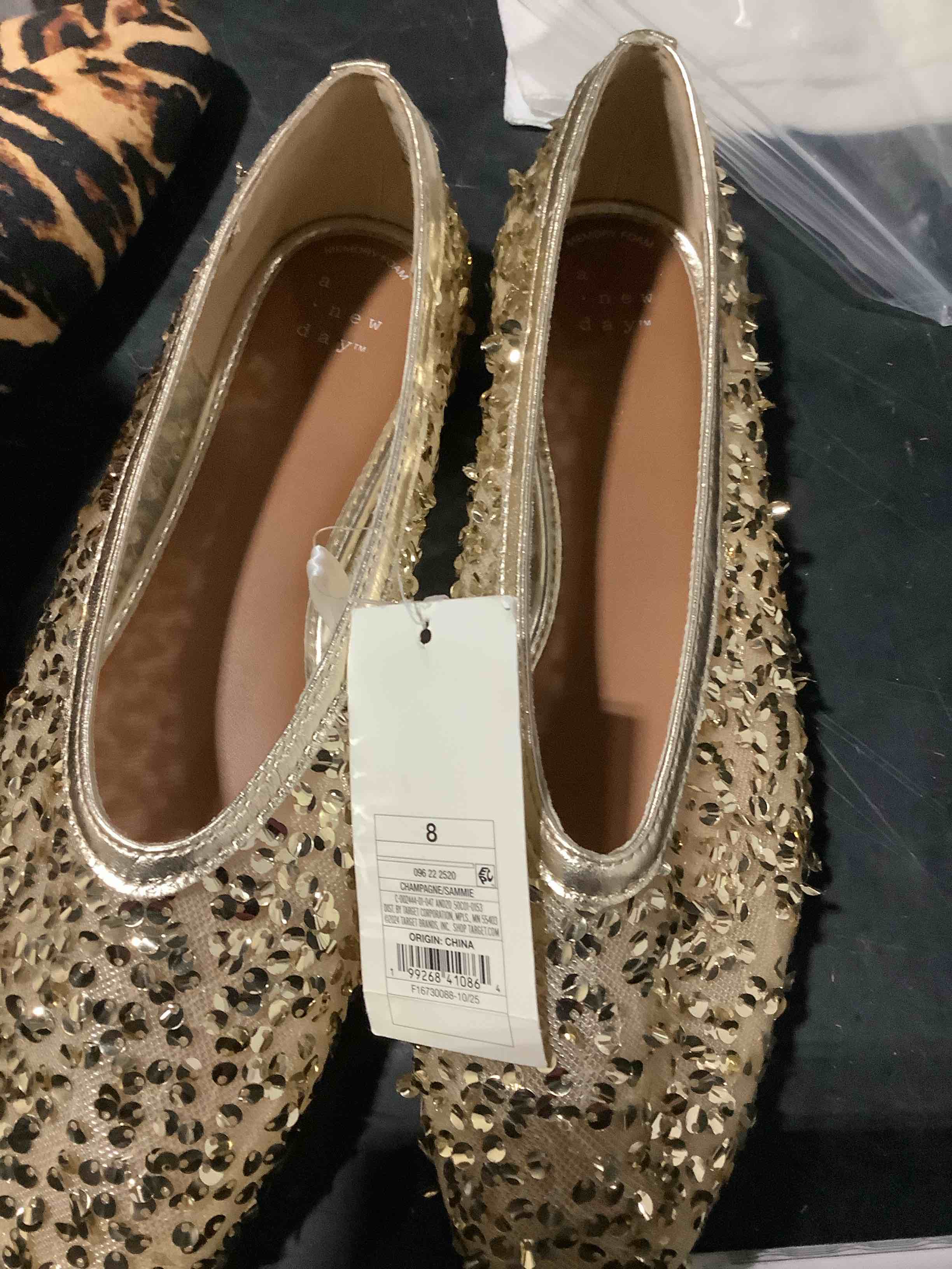 Condition photo showing New/Like New for women’s sammie shoes with memory foam insole - a new day™ champagne 8
