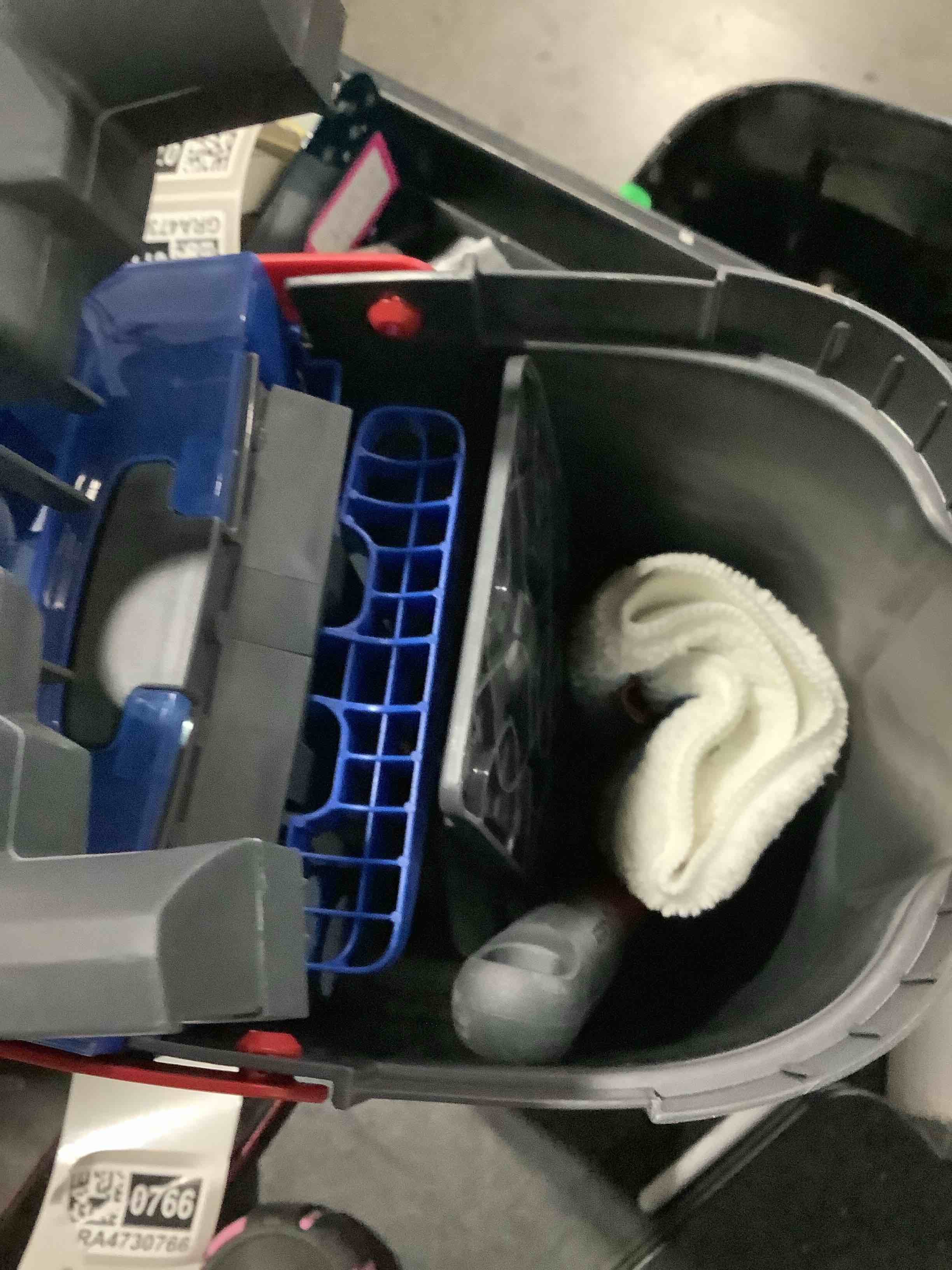 Condition photo showing Good Condition for h2pro microfiber flat mop system + 1 extra machine washable mop head replacement
