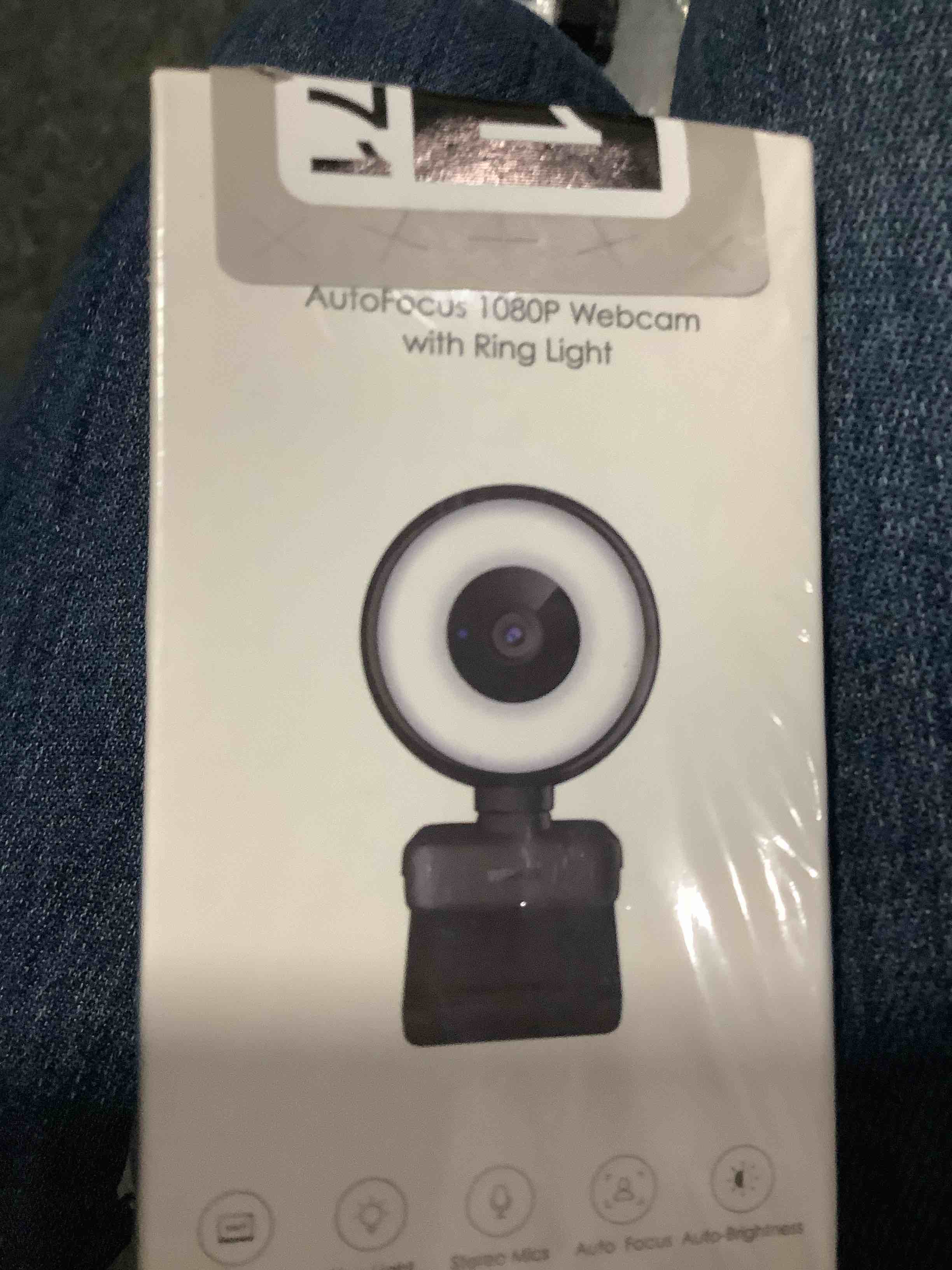 Condition photo showing New/Like New for similar product, please see bid fta photos 4k webcam with ring light, pdaf autofocus web camera for desktop computer | siwotech streaming camera, 4k webcam for pc, built-in privacy cover, dual omnidirectional mics, usb plug-and-play for zoom