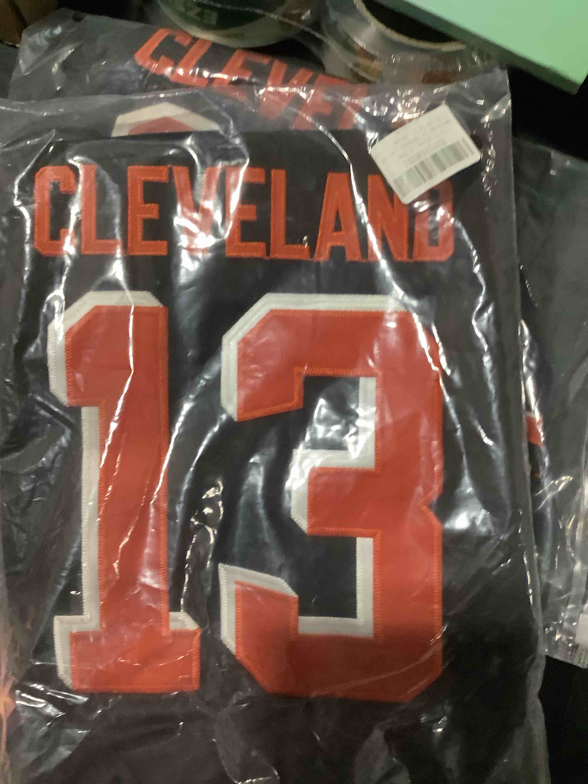 Condition photo showing New/Like New for cleveland browns number 13 youth size 1416