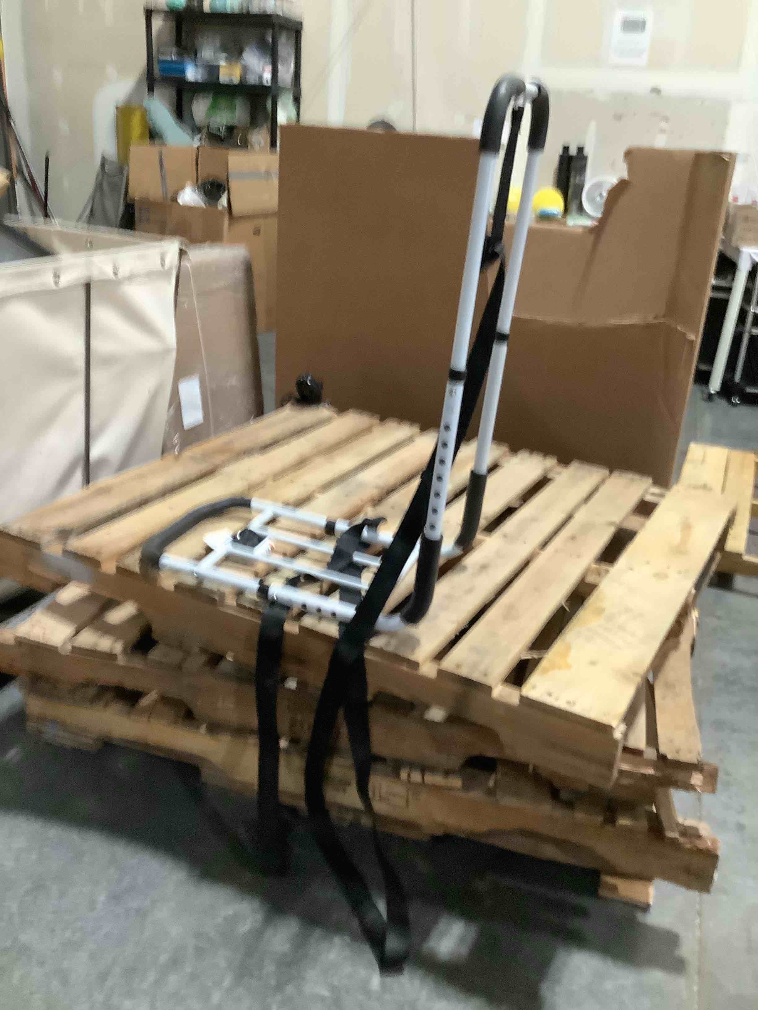 Condition photo showing As Is for bed rails for elderly adults safety, 350 lb capacity, model bs05 | astm approved, adjustable bed cane with non-slip handle & storage bag, tool-free bed assist rails for seniors & post surgery