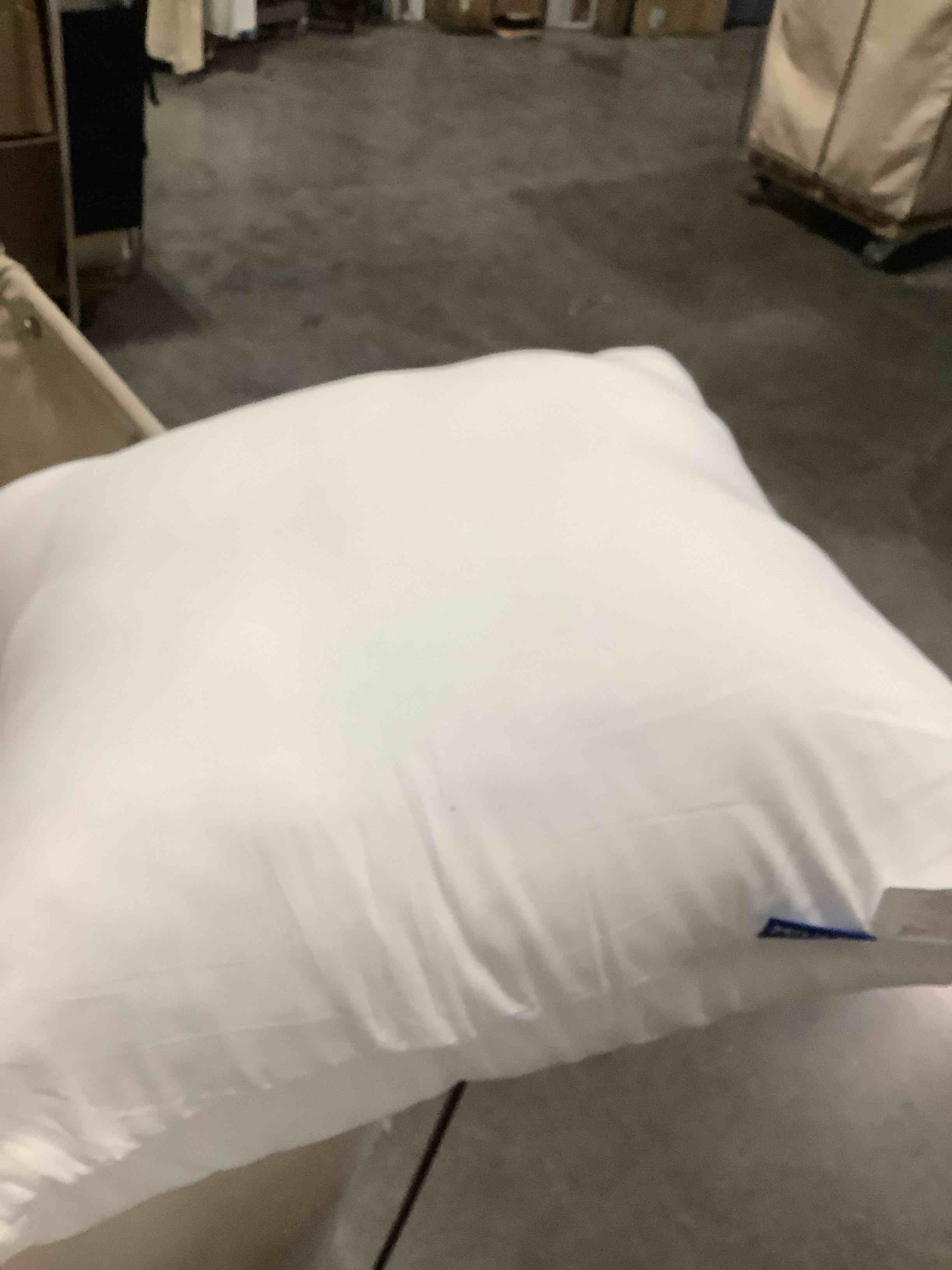 Condition photo showing Good Condition for miulee throw pillows inserts, pack of 2 18x18 inch 100% virgin fiber filling bed couch pillows