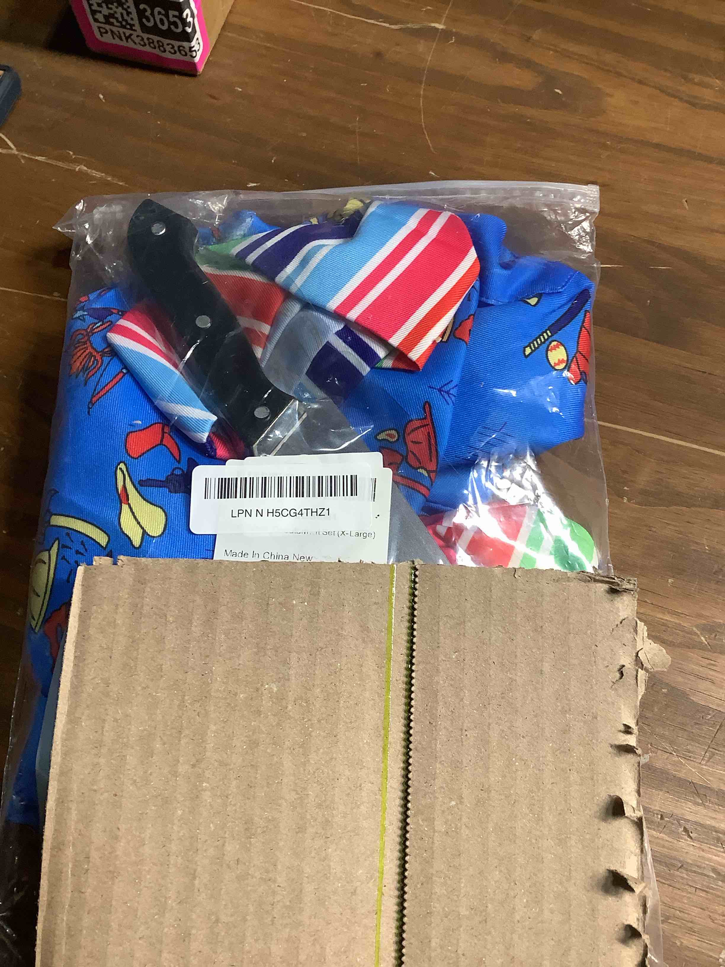 Condition photo showing Good Condition for Scary Killer Costume for Kids Boys Horror Overalls Shirt Dress Jumpsuit Halloween Cosplay Outfit for Toddler Child X-Large